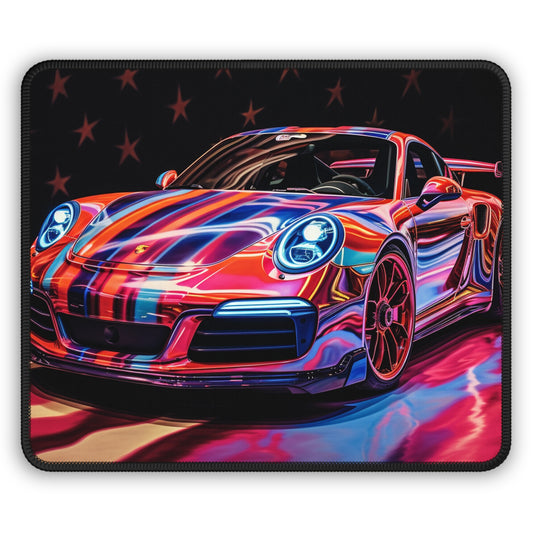 Gaming Mouse Pad  Macro American Flag Porsche 4