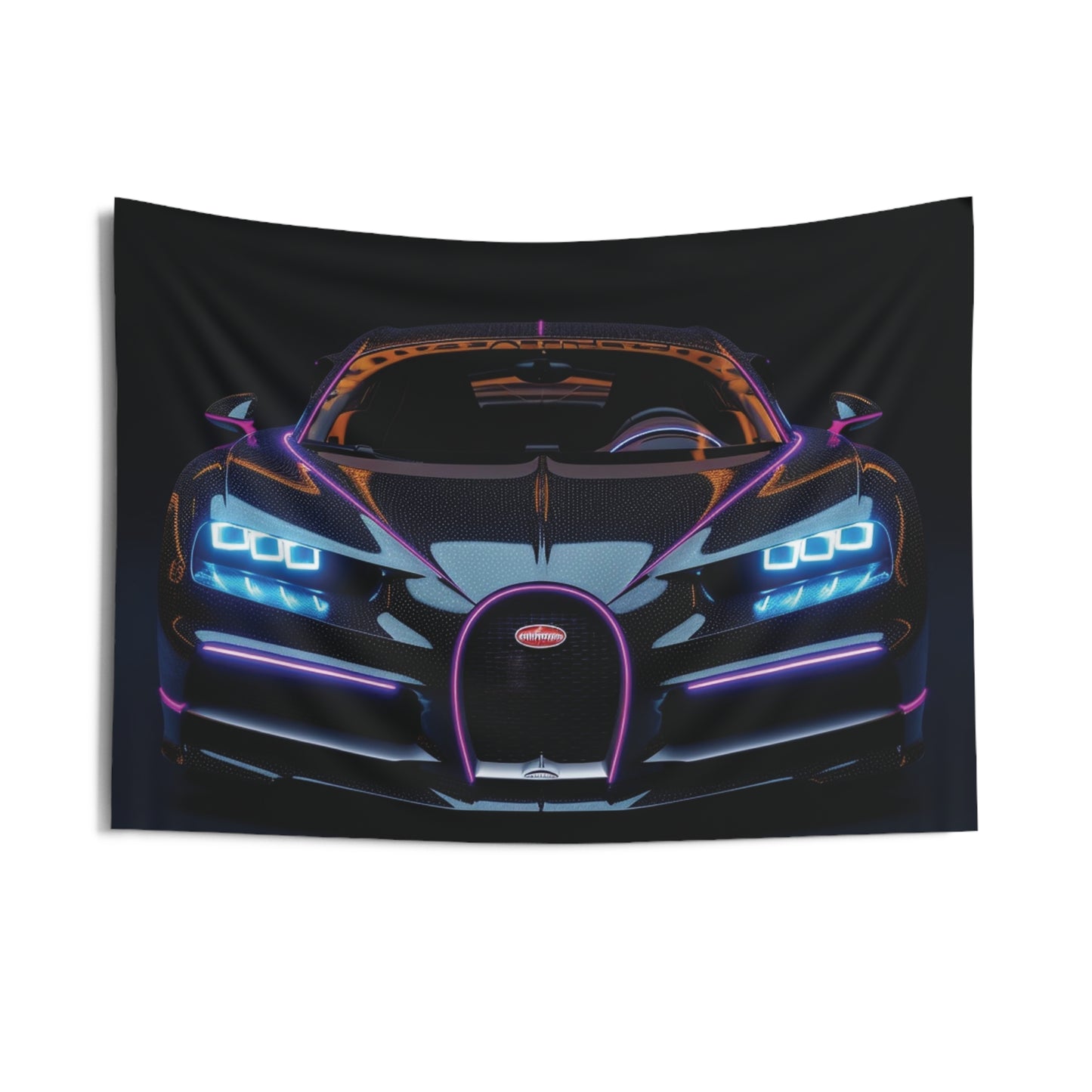 Indoor Wall Tapestries Hyper Bugatti Chiron 2