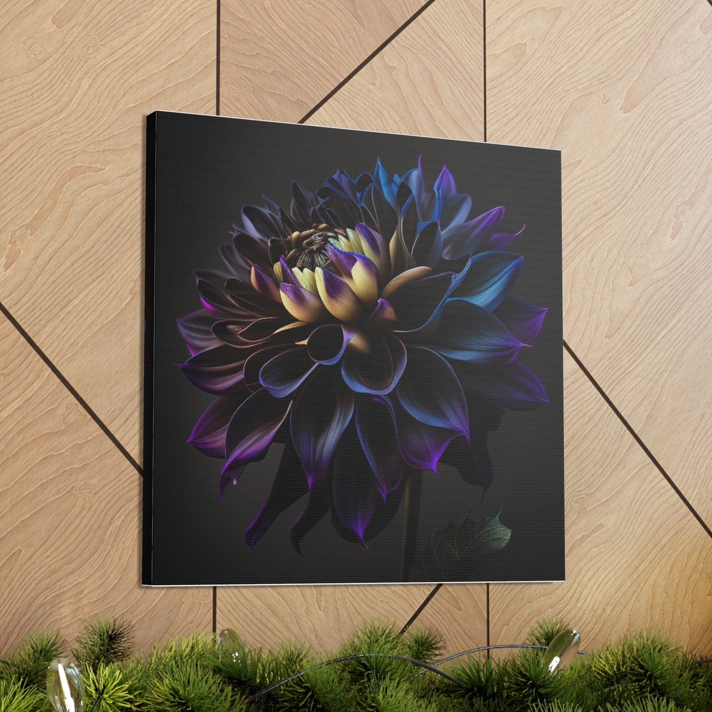 Canvas Gallery Wraps Dahlia Purple 1