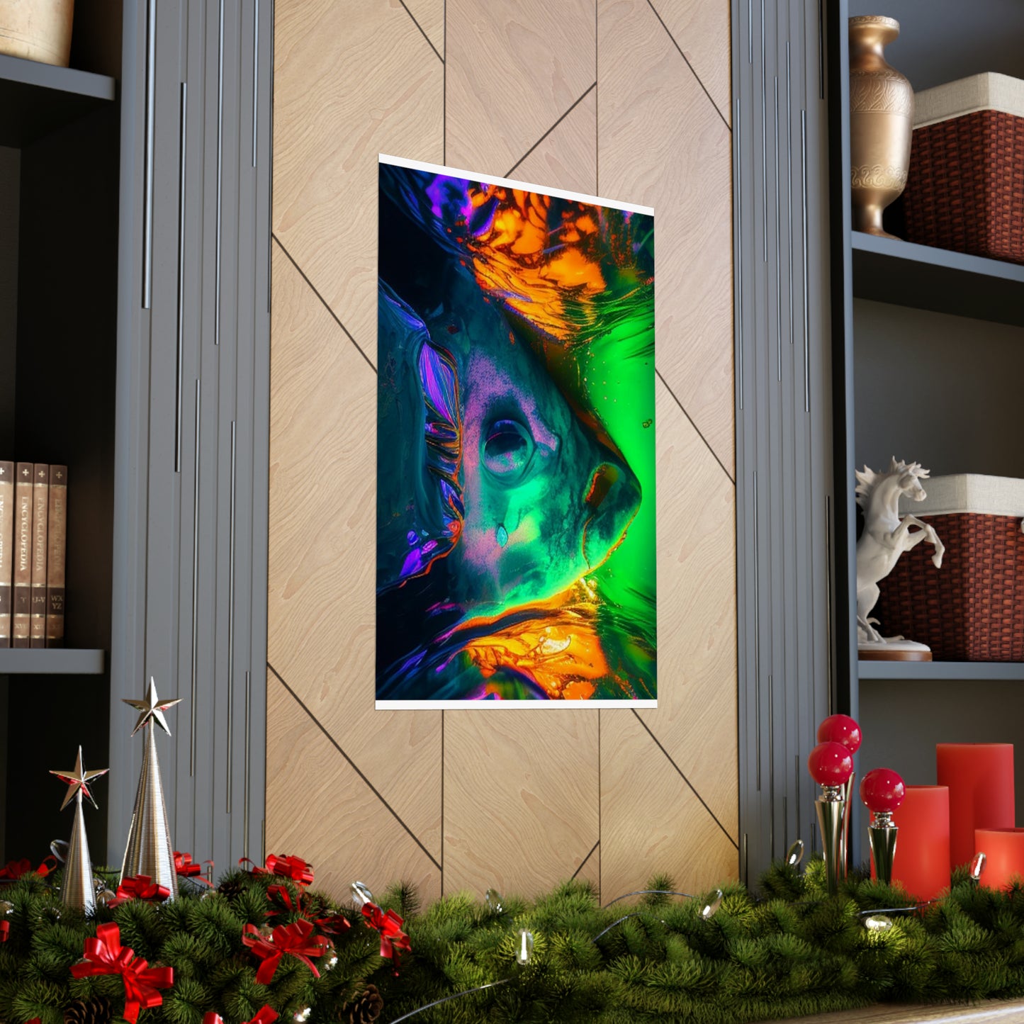 Premium Matte Vertical Posters Florescent Glow 1