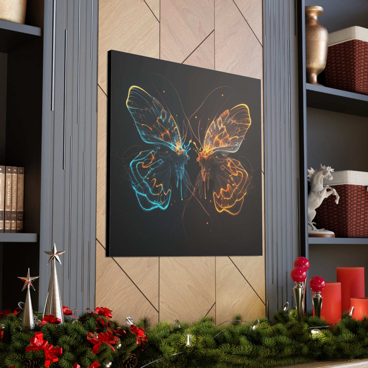 Canvas Gallery Wraps Neon Glo Butterfly 1