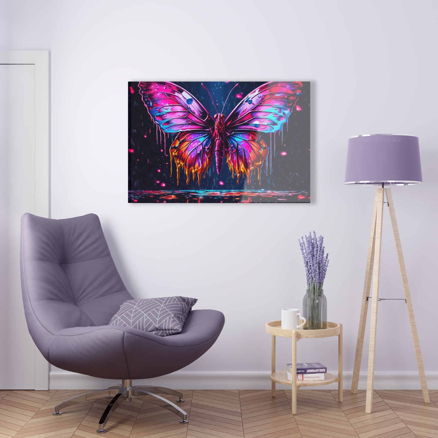 Acrylic Prints Pink Butterfly Flair 2