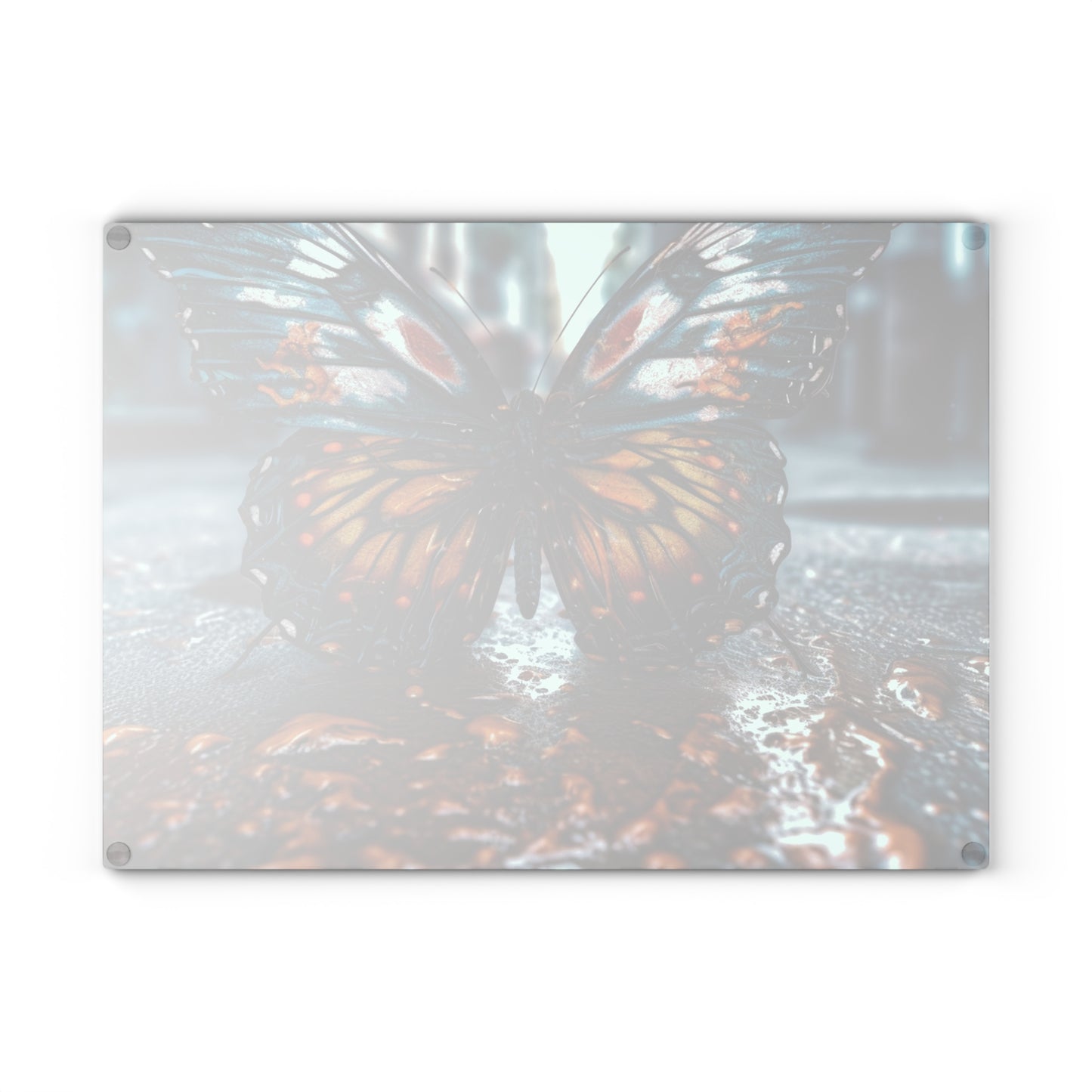 Glass Cutting Board Water Butterfly Street 3