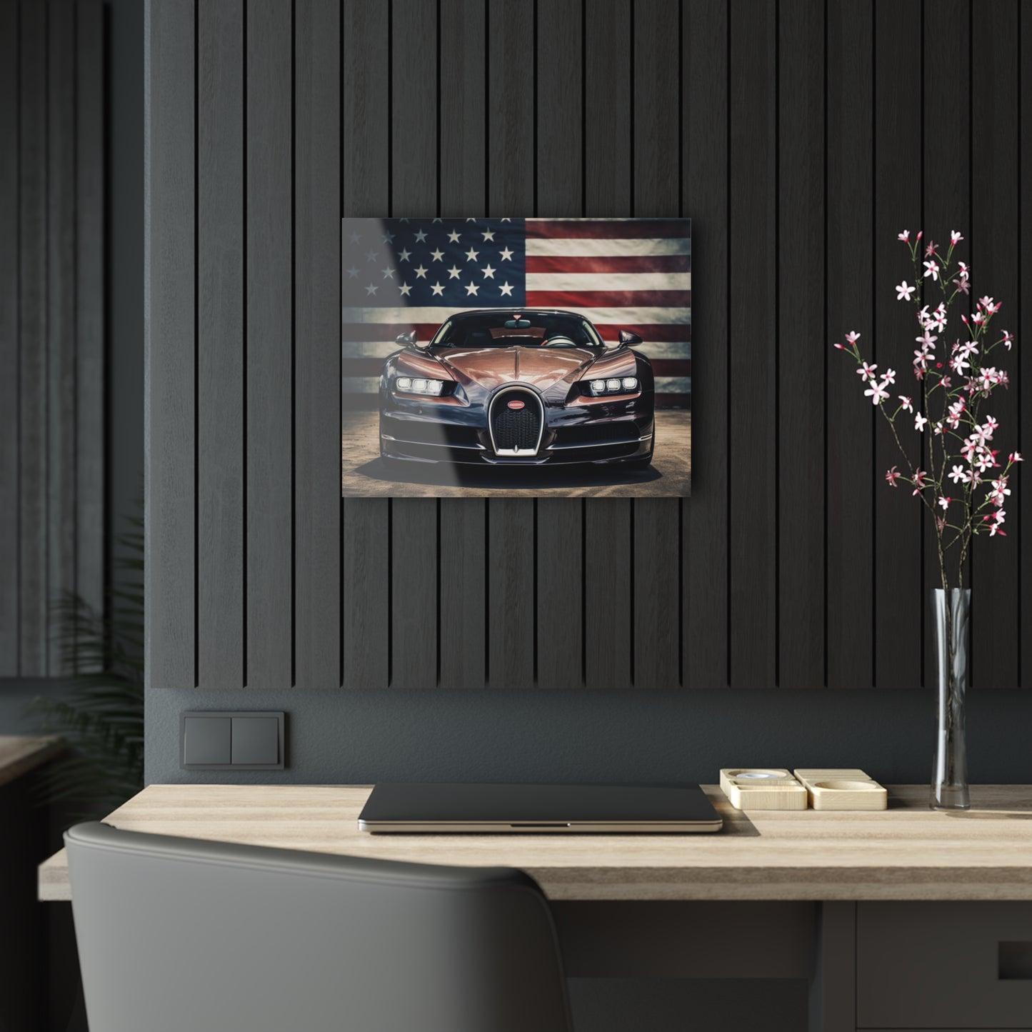 Acrylic Prints Bugatti Flag 4