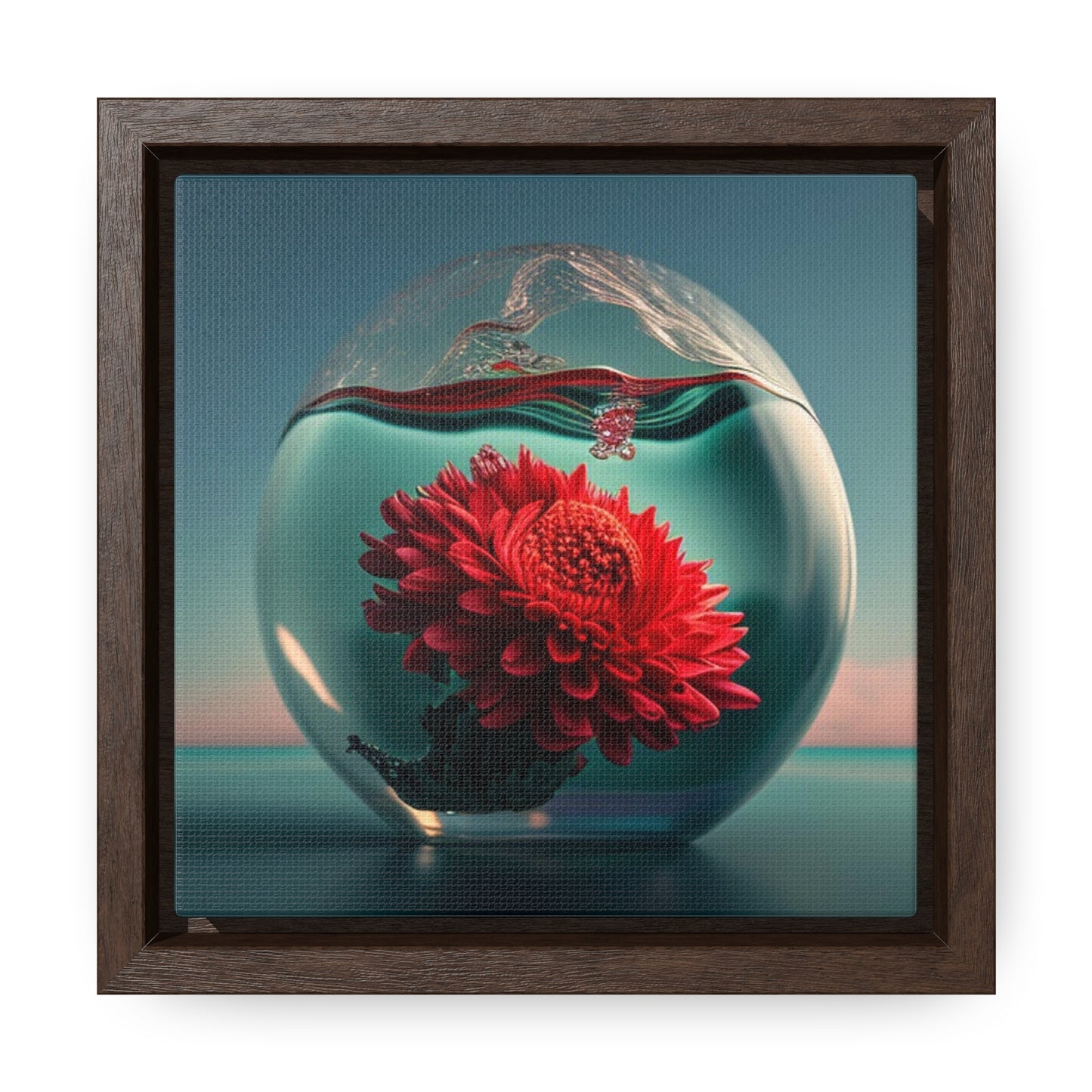 Gallery Canvas Wraps, Square Frame Chrysanthemum 4