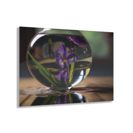 Acrylic Prints Purple Iris in a vase 1