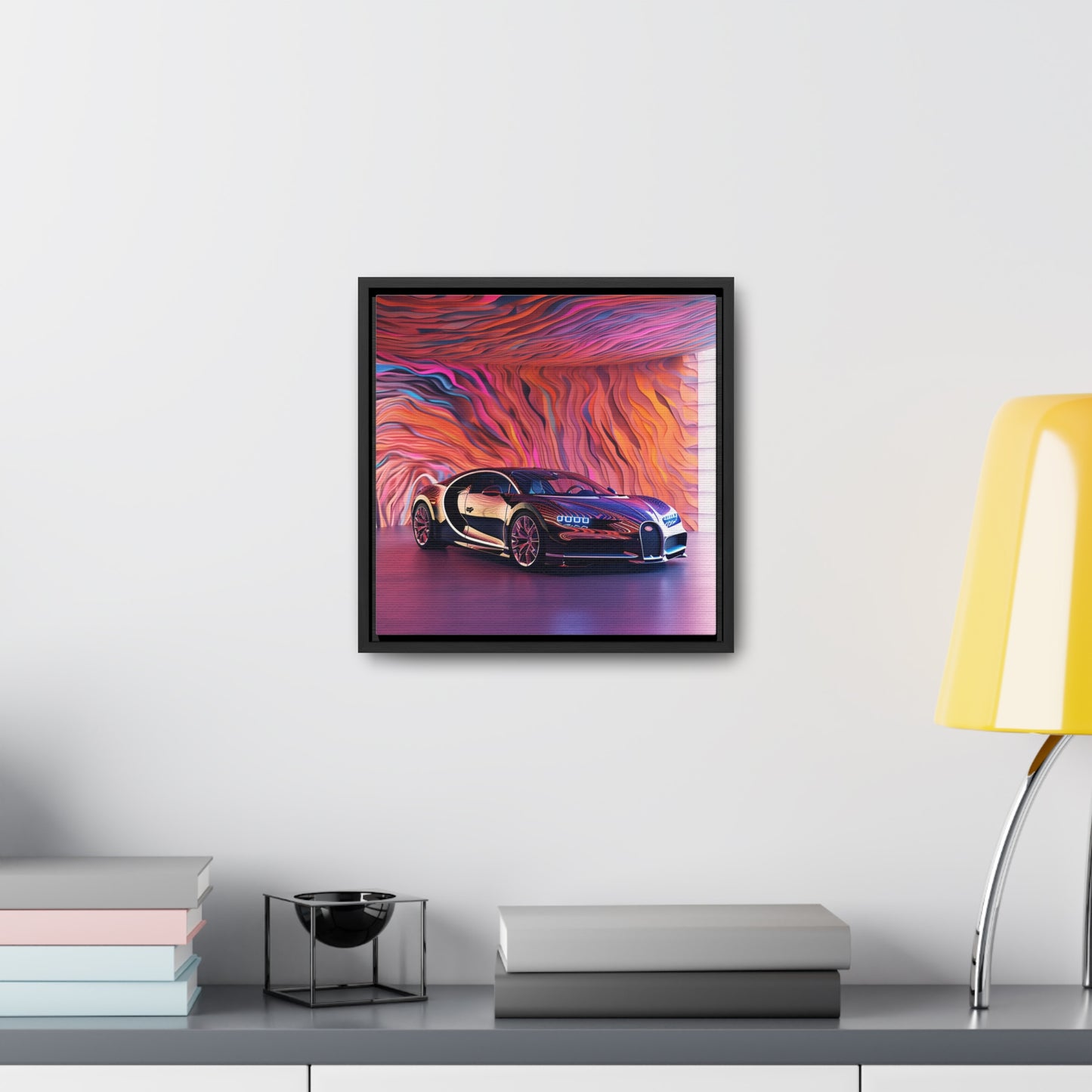 Gallery Canvas Wraps, Square Frame Bugatti Abstract Flair 4