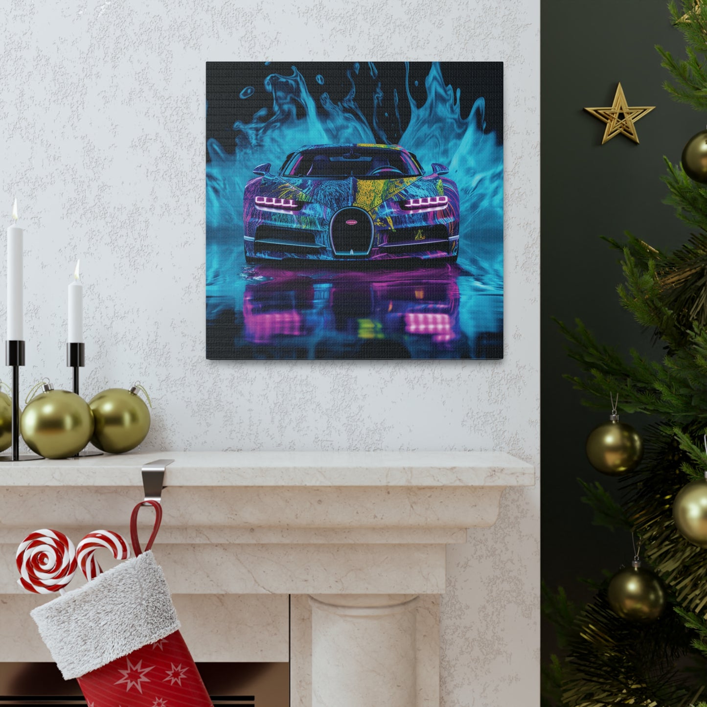 Canvas Gallery Wraps Bugatti Water 2