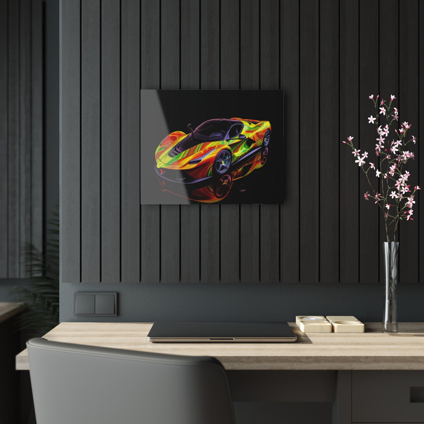 Acrylic Prints Ferrari Neon 4