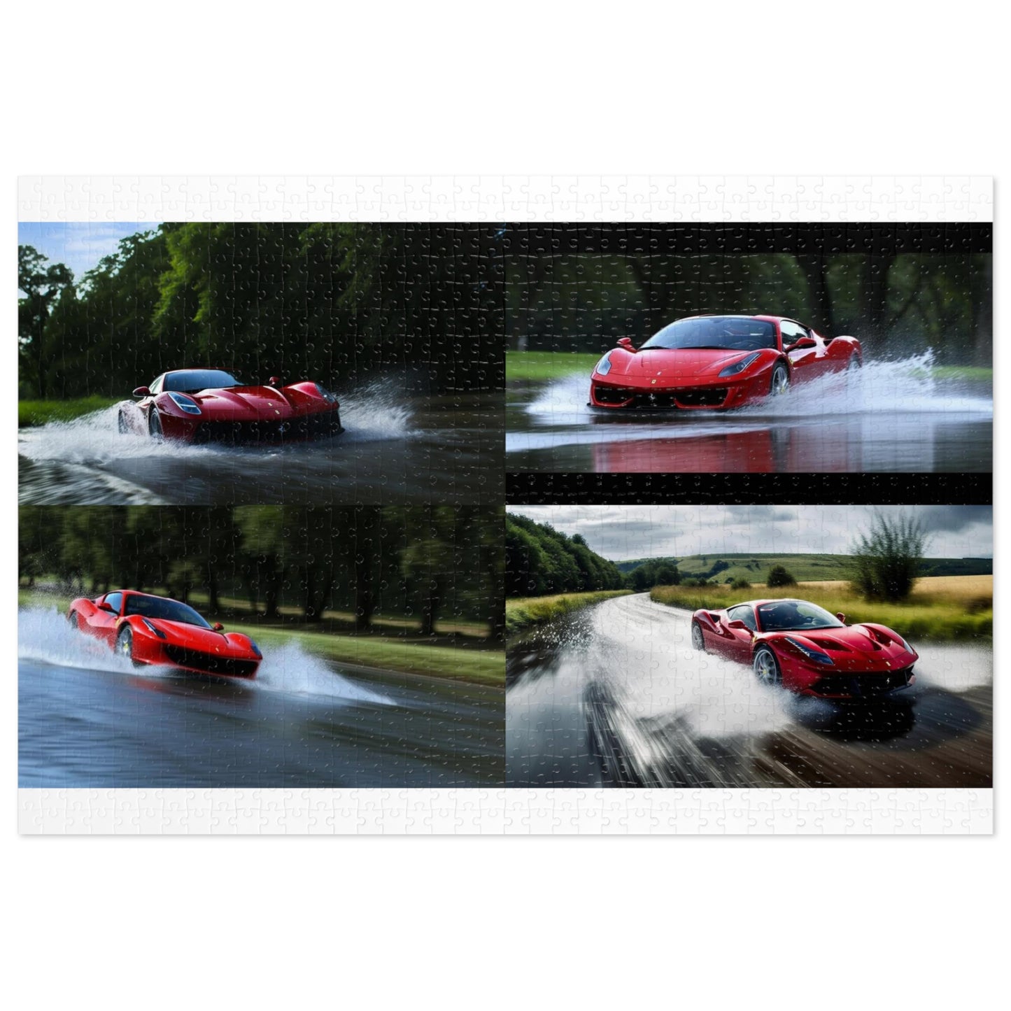 Jigsaw Puzzle (30, 110, 252, 500,1000-Piece) Water Ferrari Splash 5