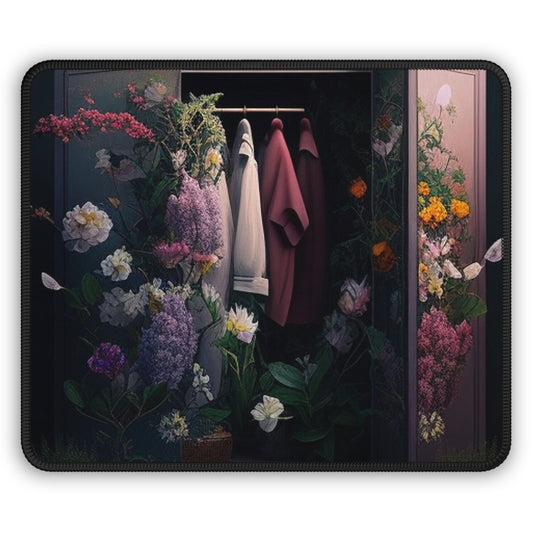 Gaming Mouse Pad  A Wardrobe Surrounded by Flowers 2