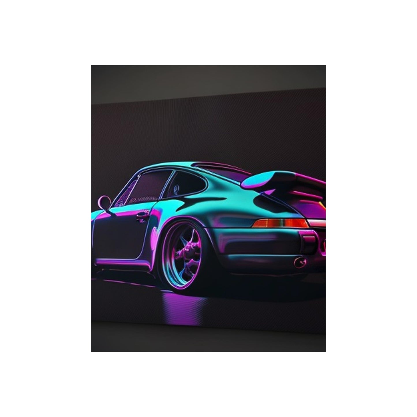 Premium Matte Vertical Posters Porsche Purple 2