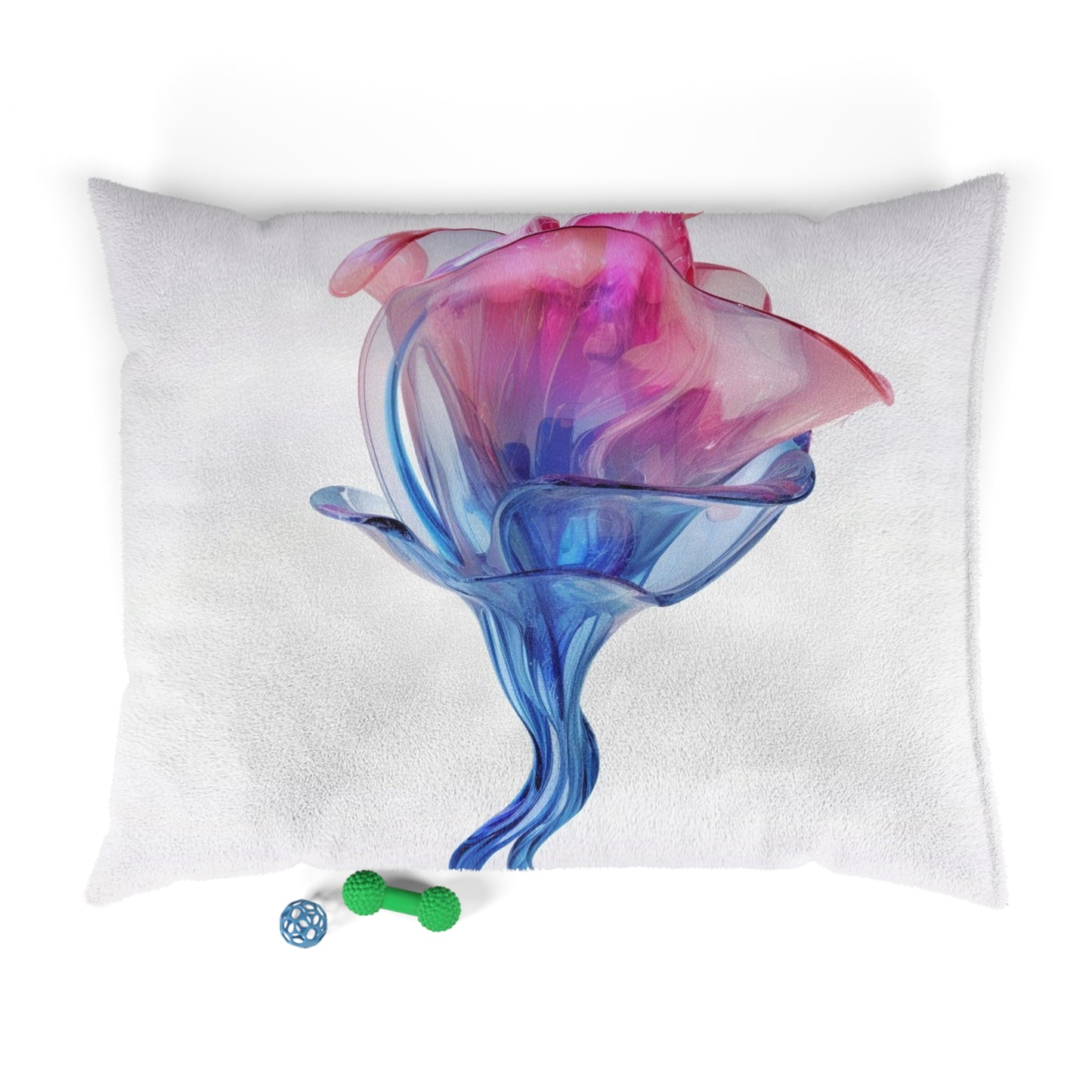 Pet Bed Pink & Blue Tulip Rose 4