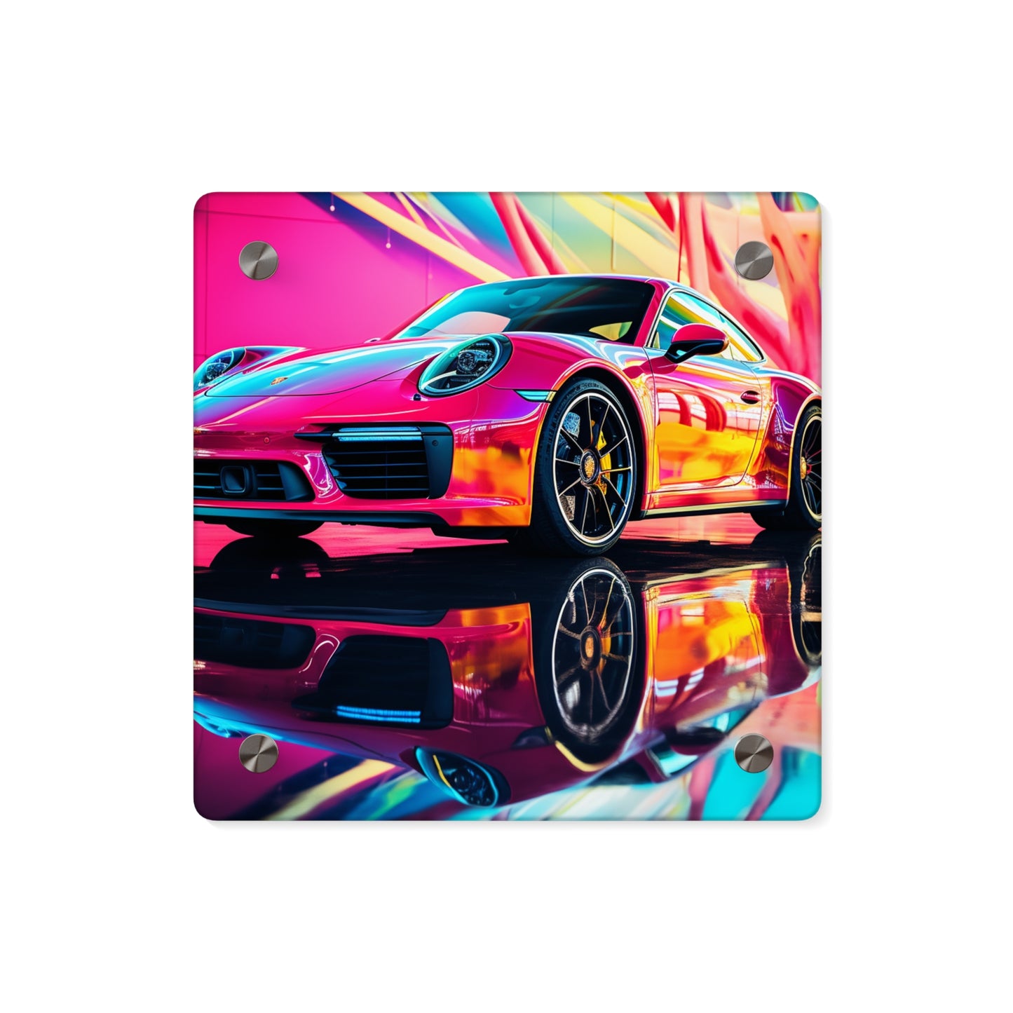 Acrylic Wall Art Panels Macro Porsche 4