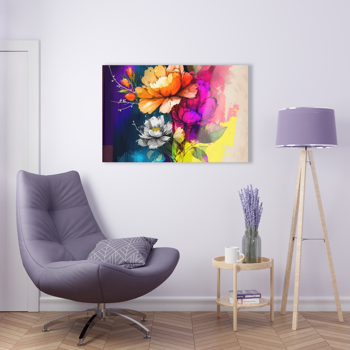 Acrylic Prints Bright Spring Flowers 4