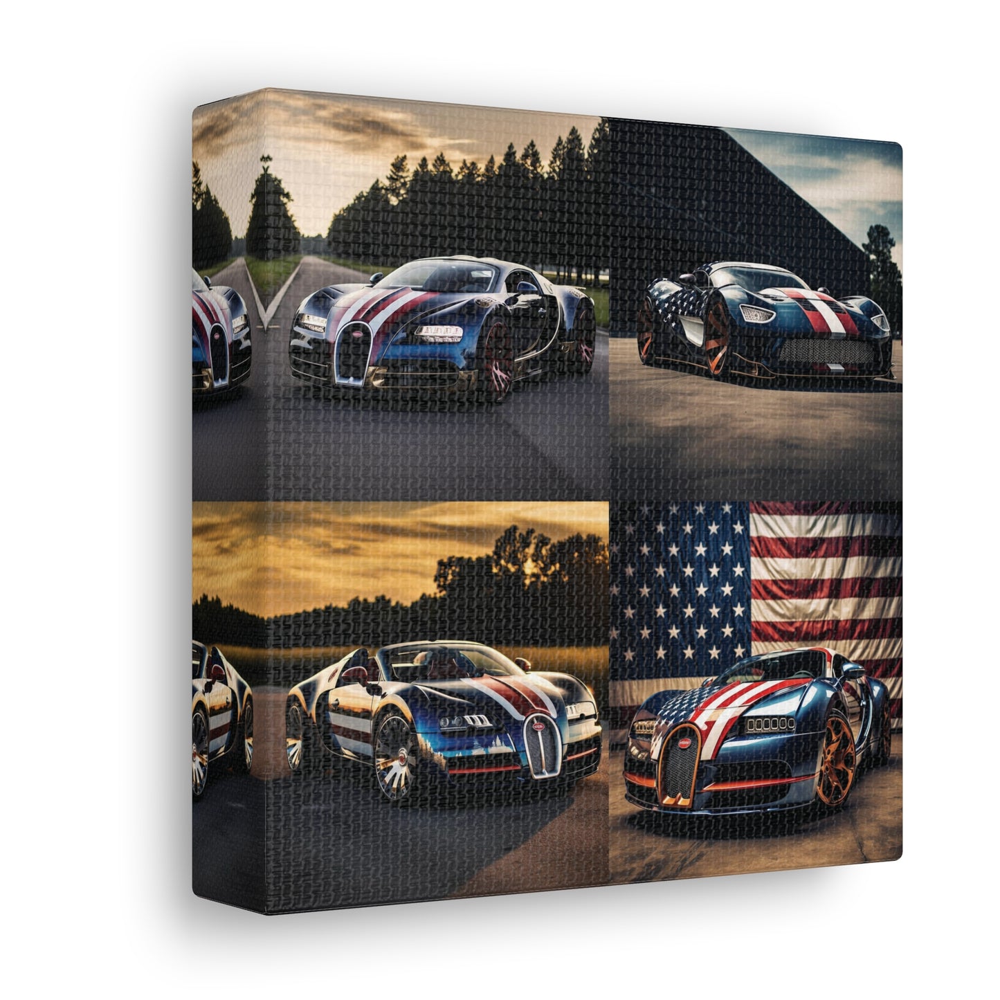 Canvas Gallery Wraps Bugatti Flag American 5