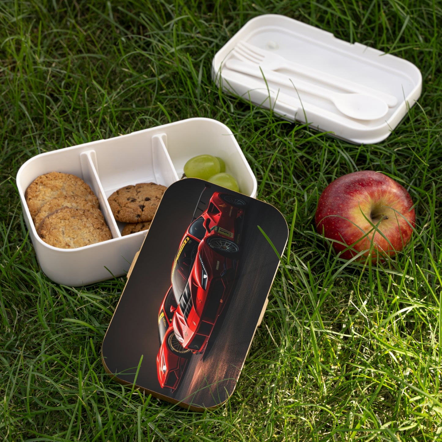 Bento Lunch Box Ferrari Red 4