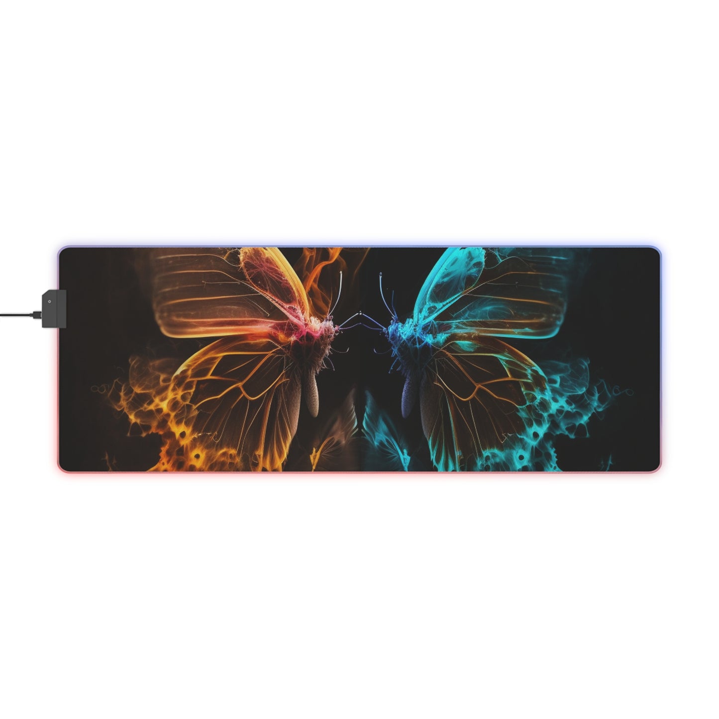 LED Gaming Mouse Pad Kiss Neon Butterfly 10