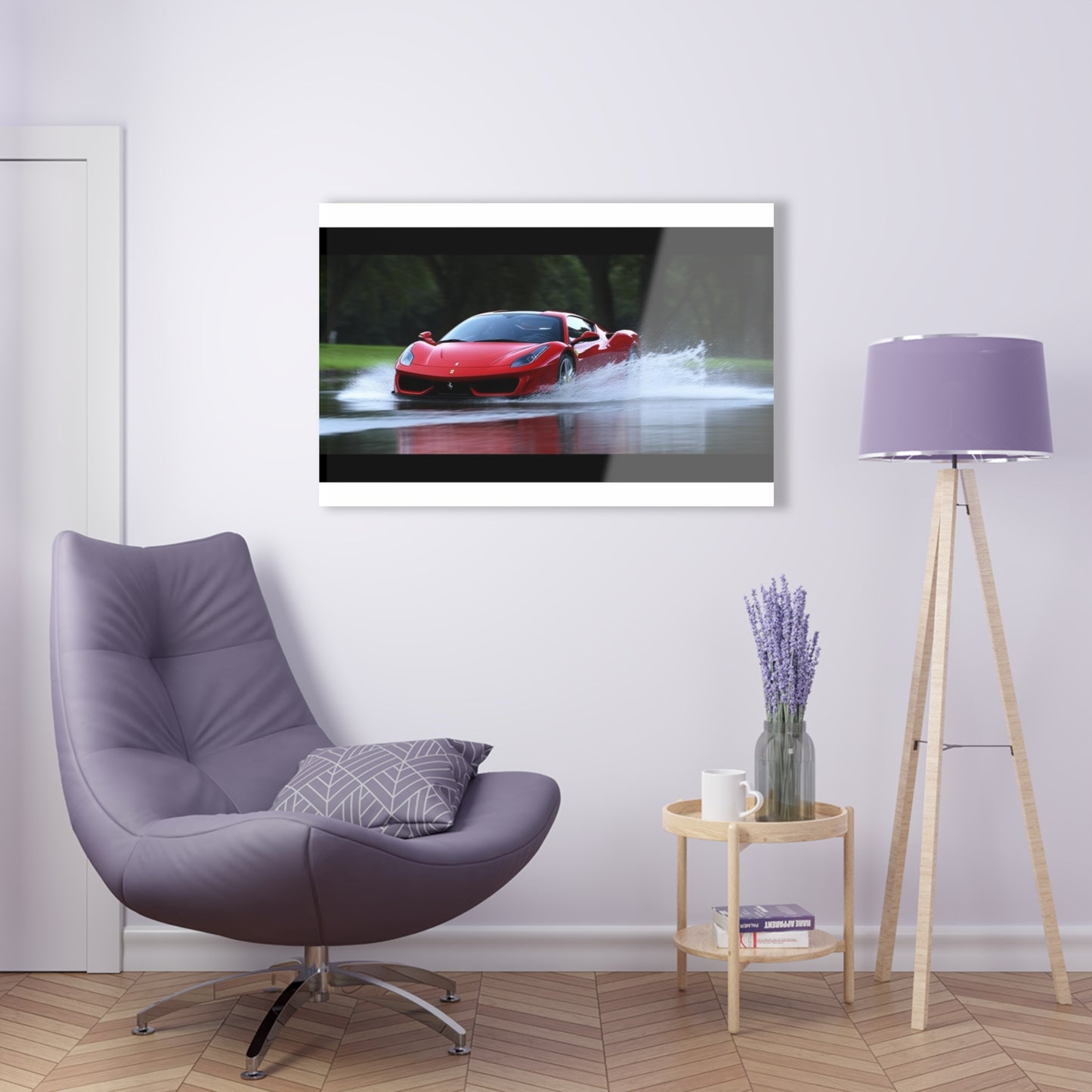 Acrylic Prints Water Ferrari Splash 2