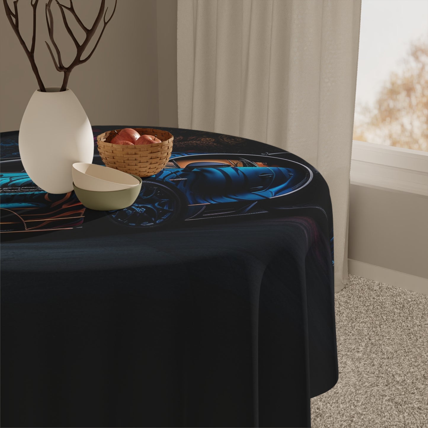 Tablecloth Bugatti Blue 3