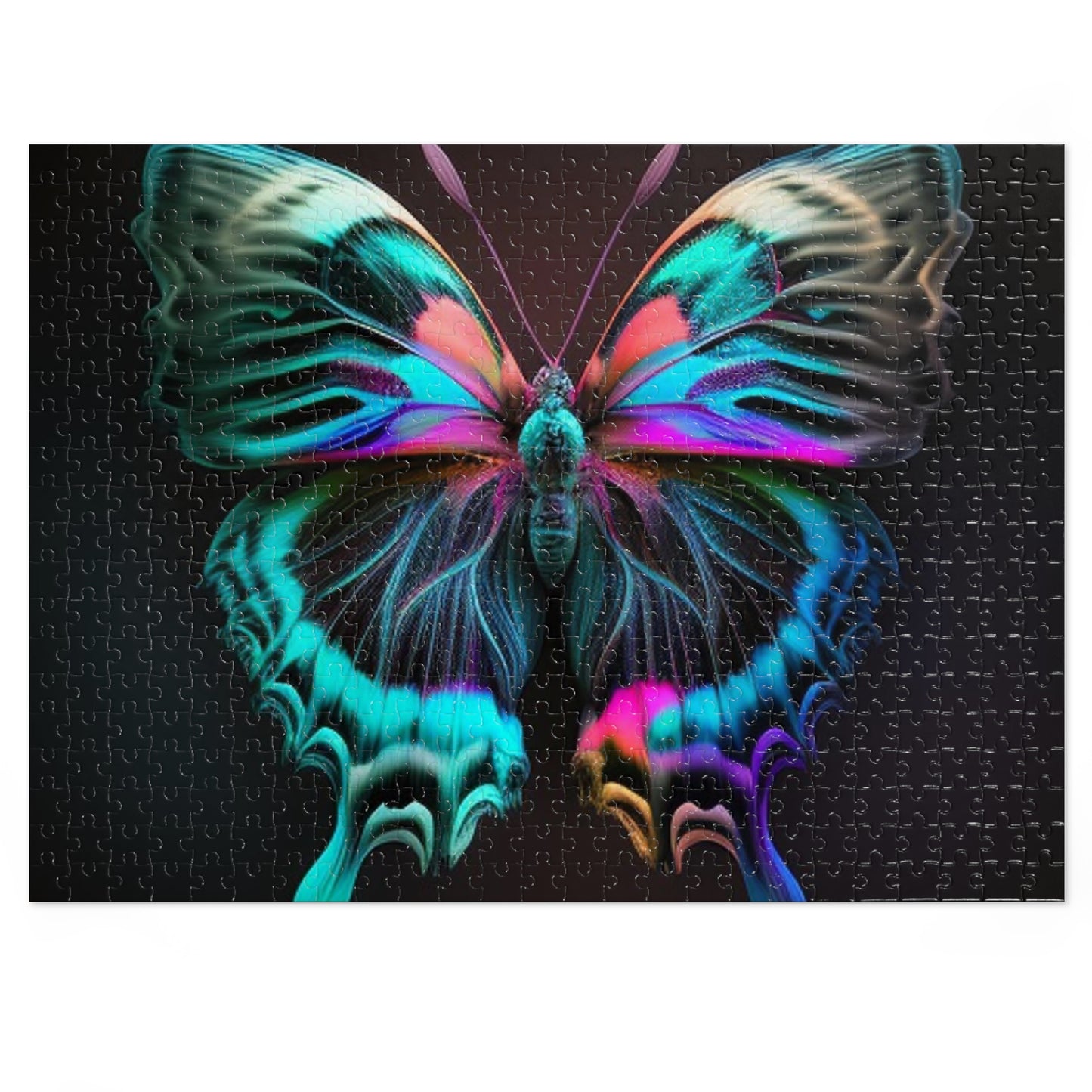 Jigsaw Puzzle (30, 110, 252, 500,1000-Piece) Neon Butterfly Fusion 3