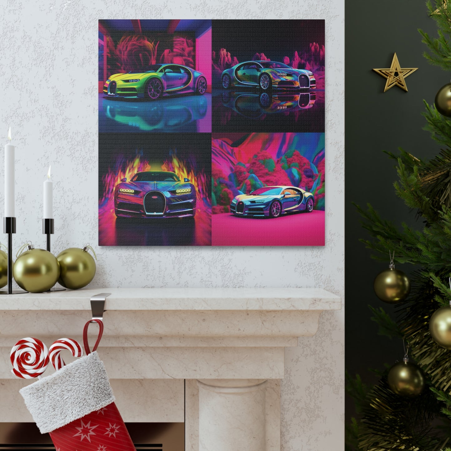 Canvas Gallery Wraps Florescent Bugatti Flair 5