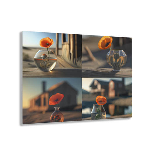 Acrylic Prints Orange Poppy in a Vase 5