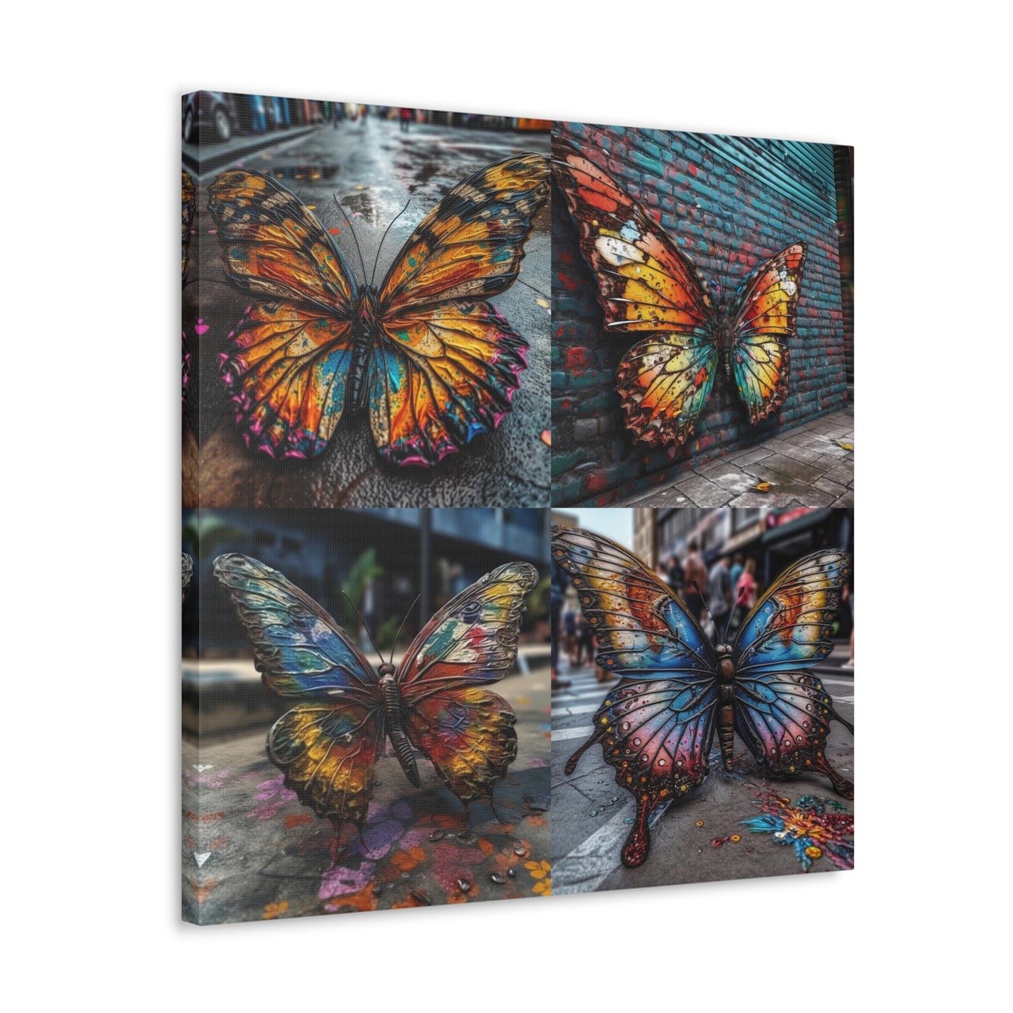 Canvas Gallery Wraps Liquid Street Butterfly 5