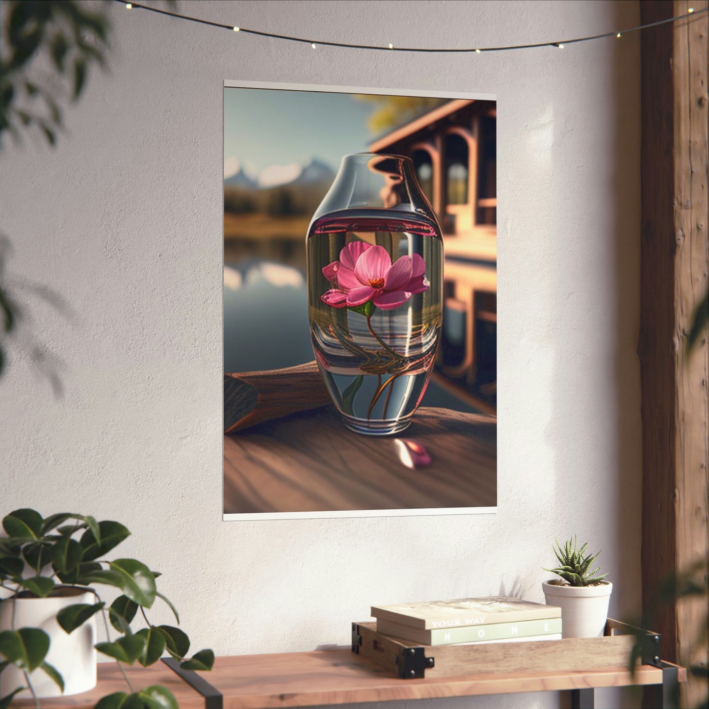 Premium Matte Vertical Posters Pink Magnolia 3