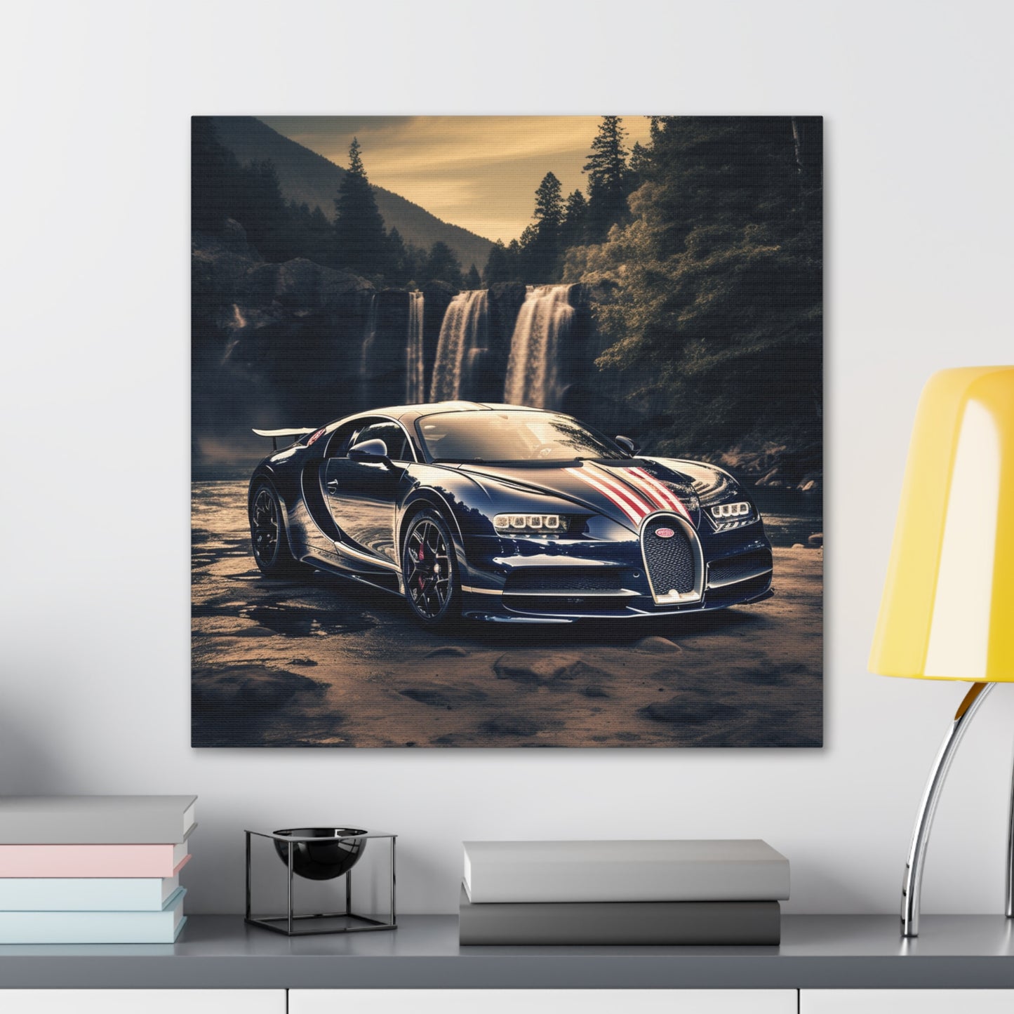 Canvas Gallery Wraps Bugatti Waterfall 2