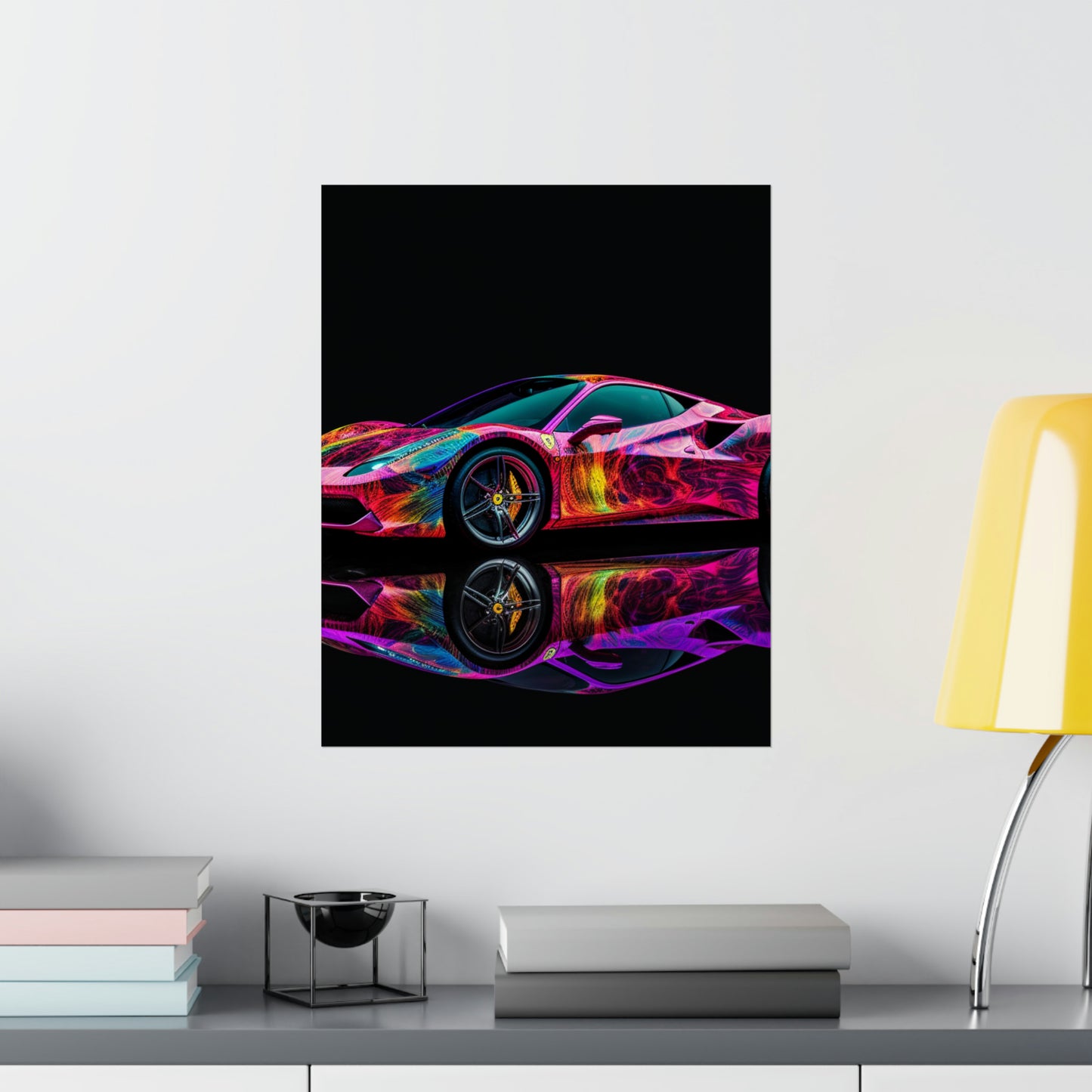 Premium Matte Vertical Posters Ferrari Color 4