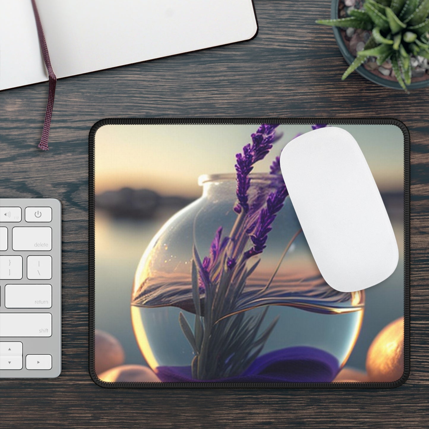 Gaming Mouse Pad  Lavender in a vase 3