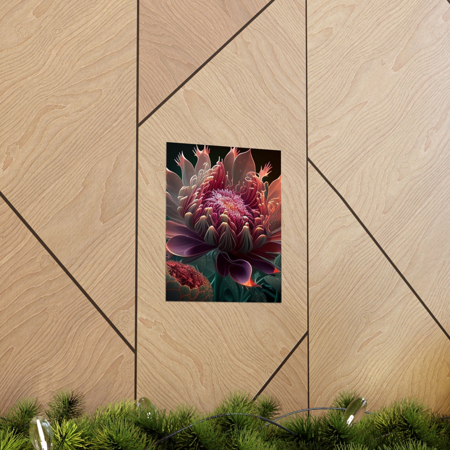 Premium Matte Vertical Posters Flower Arangment 1