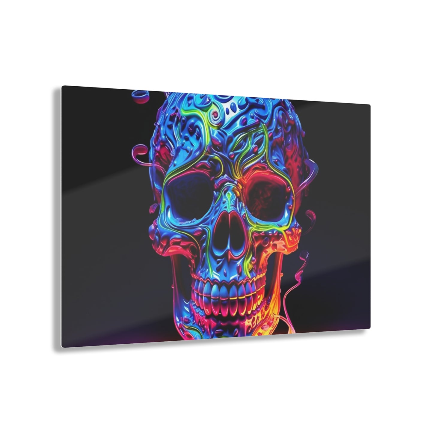 Acrylic Prints Macro Skull Color 3