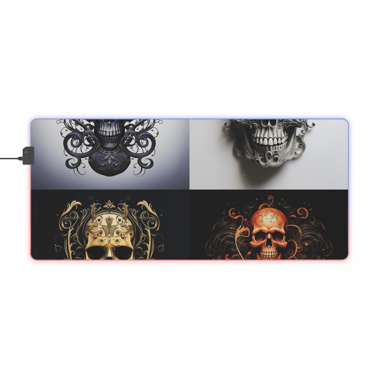 LED Gaming Mouse Pad Skull Treble Clef 5