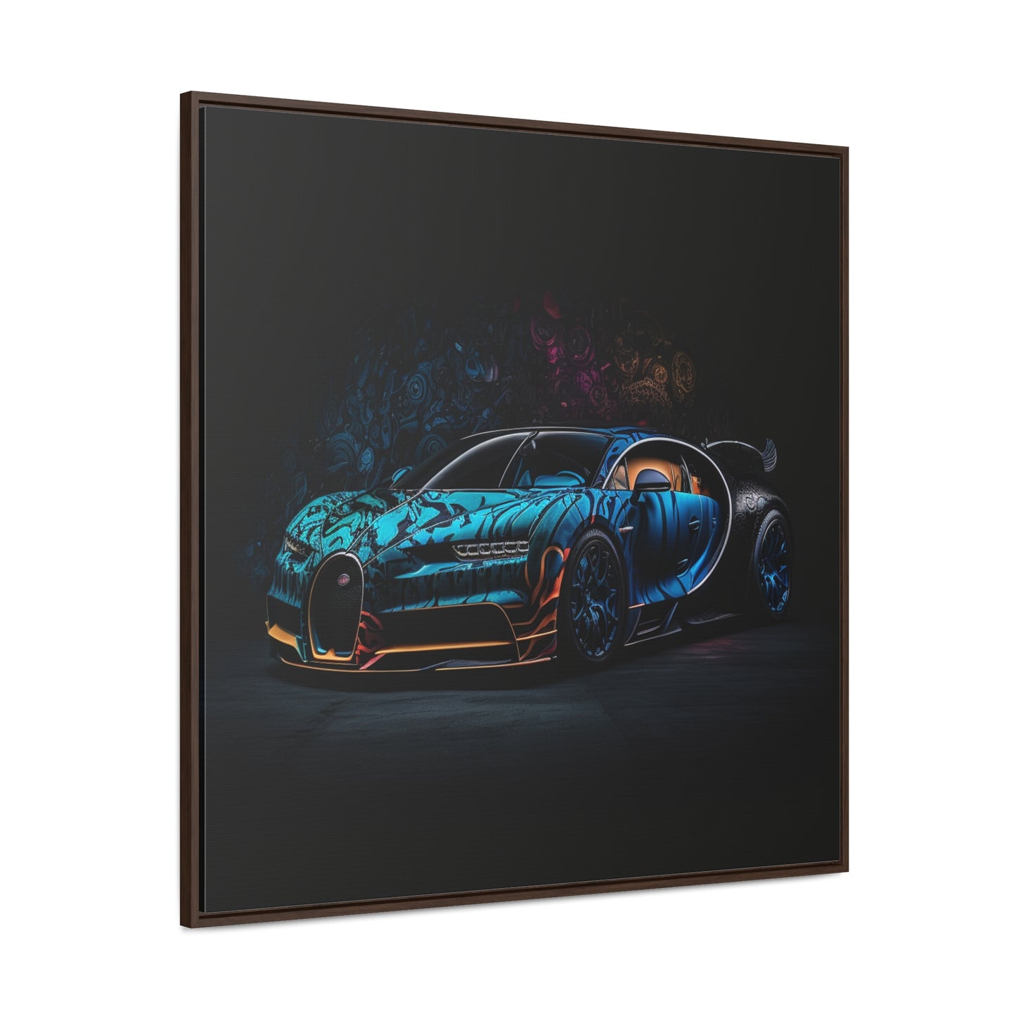 Gallery Canvas Wraps, Square Frame Bugatti Blue 3