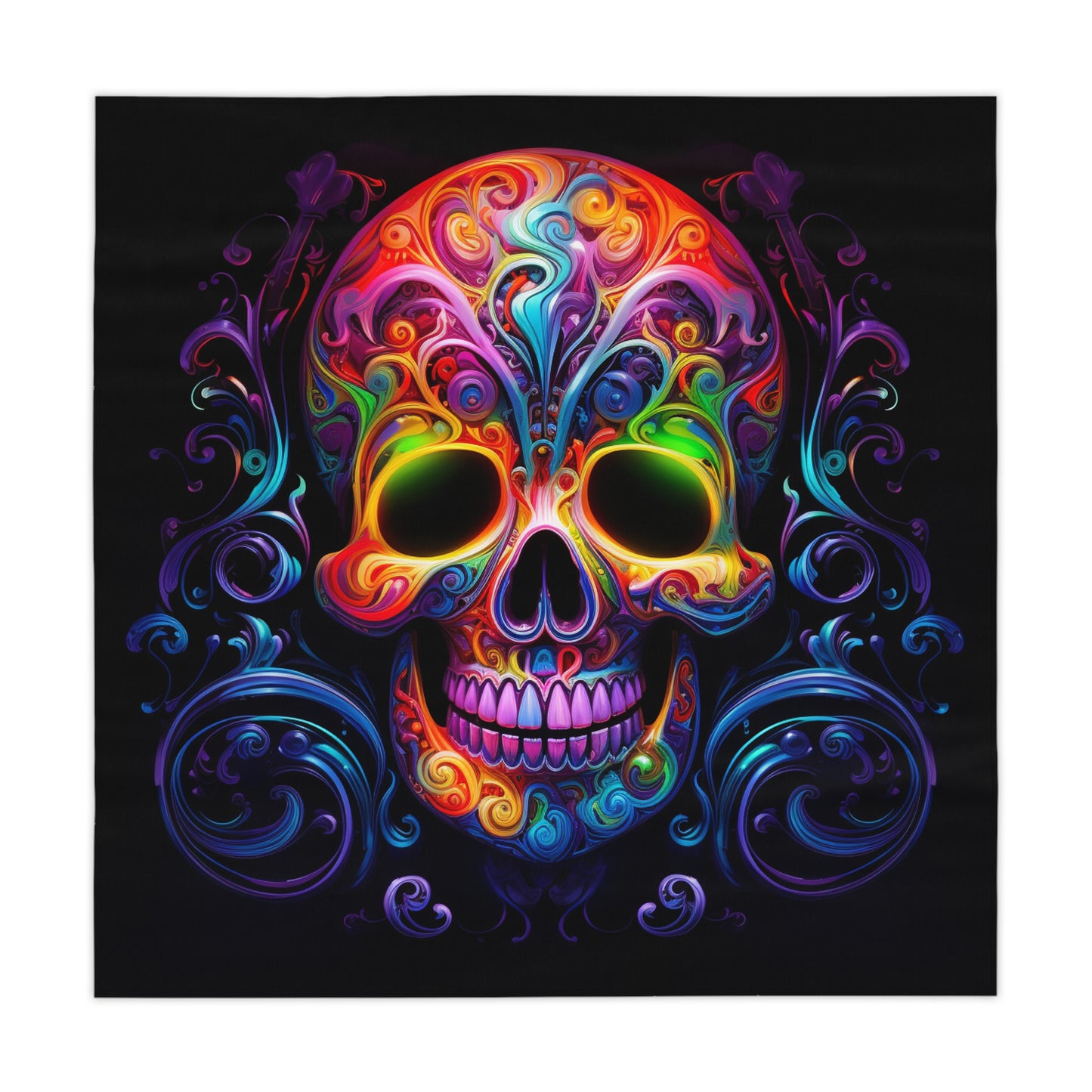 Tablecloth Macro Skull Color 2