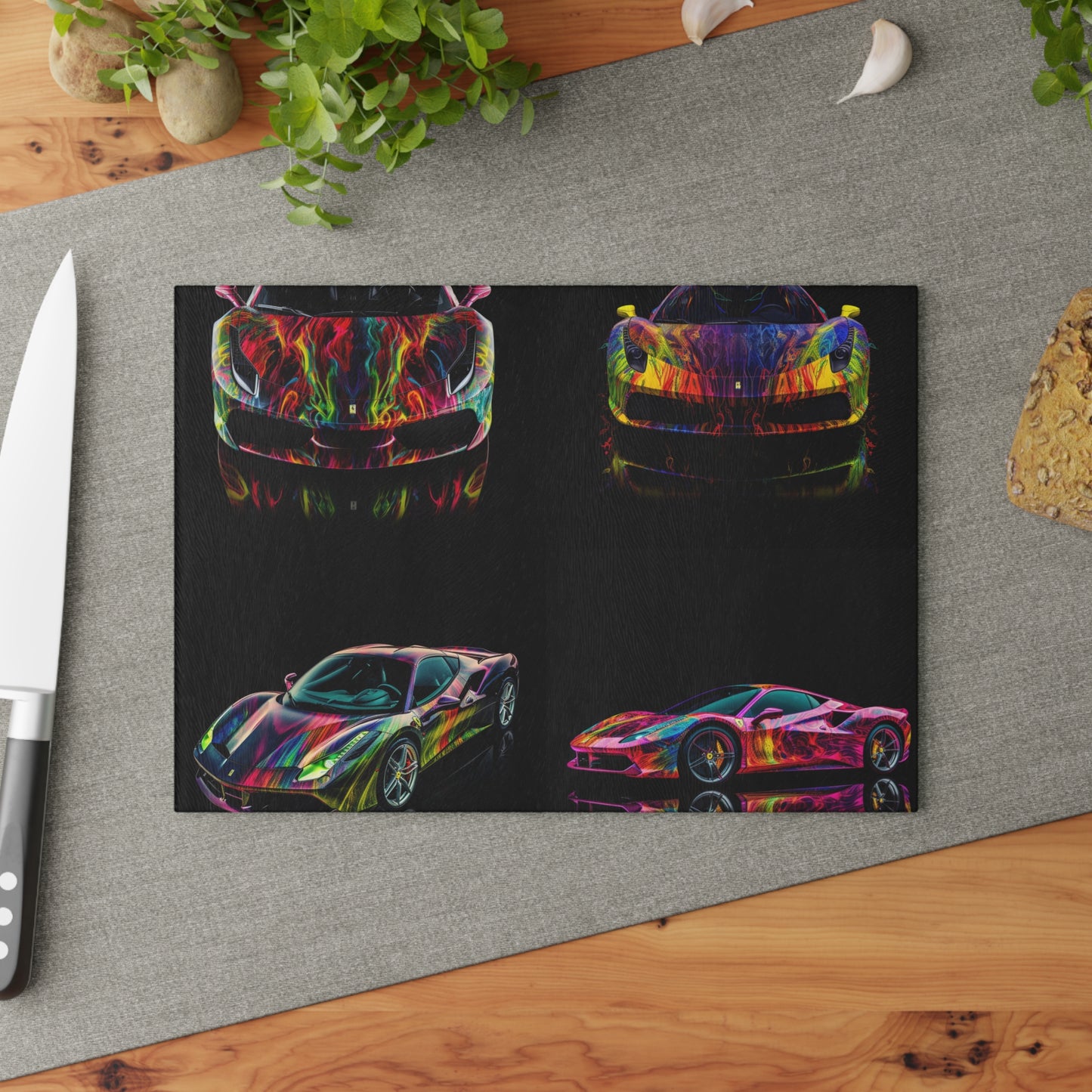 Glass Cutting Board Ferrari Color 5