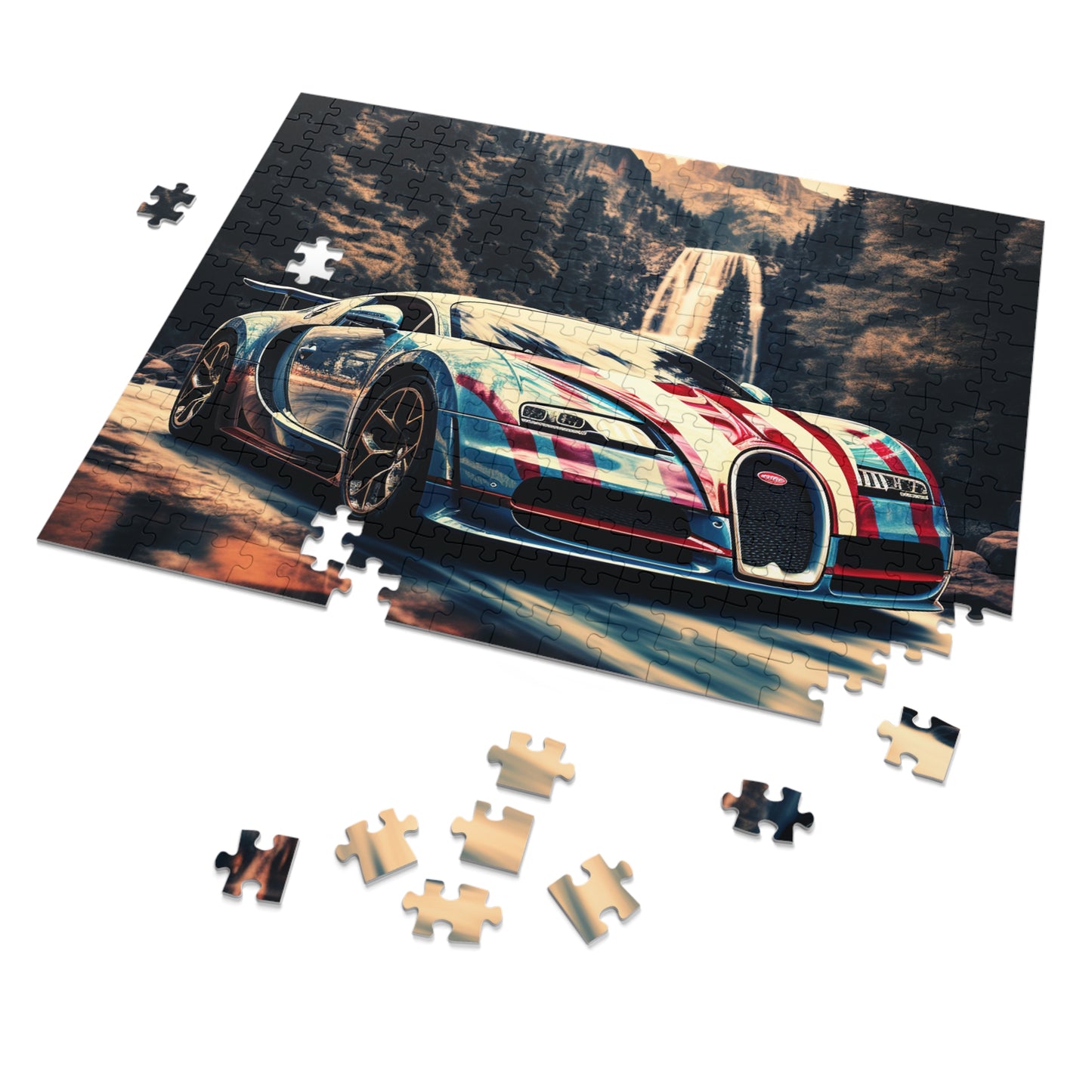 Jigsaw Puzzle (30, 110, 252, 500,1000-Piece) Bugatti Waterfall 1