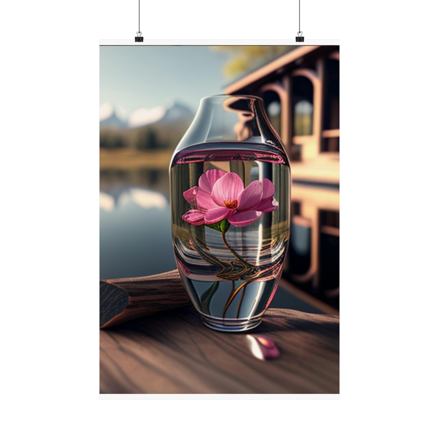 Premium Matte Vertical Posters Pink Magnolia 3