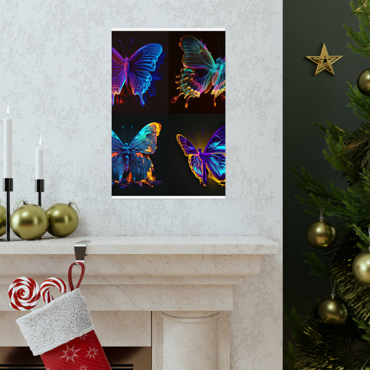 Premium Matte Vertical Posters Thermal Butterfly 5