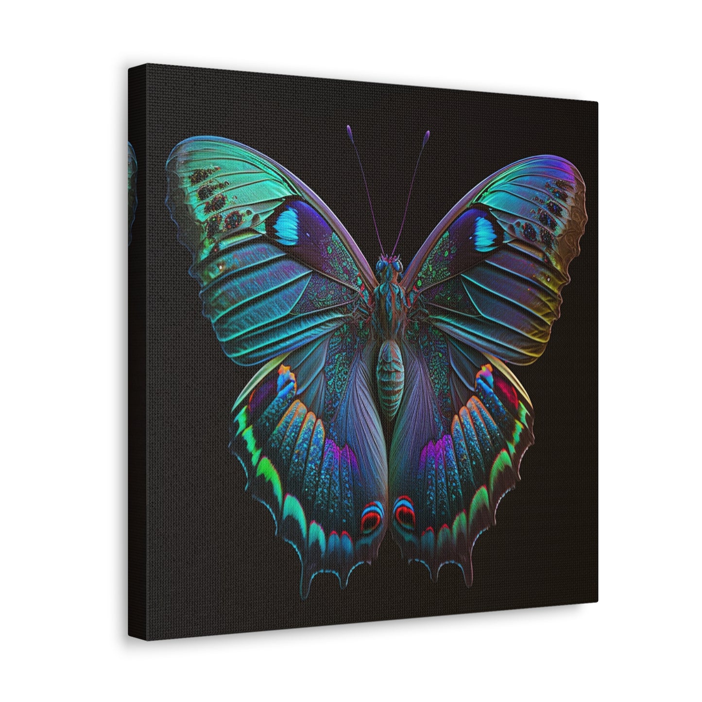 Canvas Gallery Wraps Hue Neon Butterfly 4