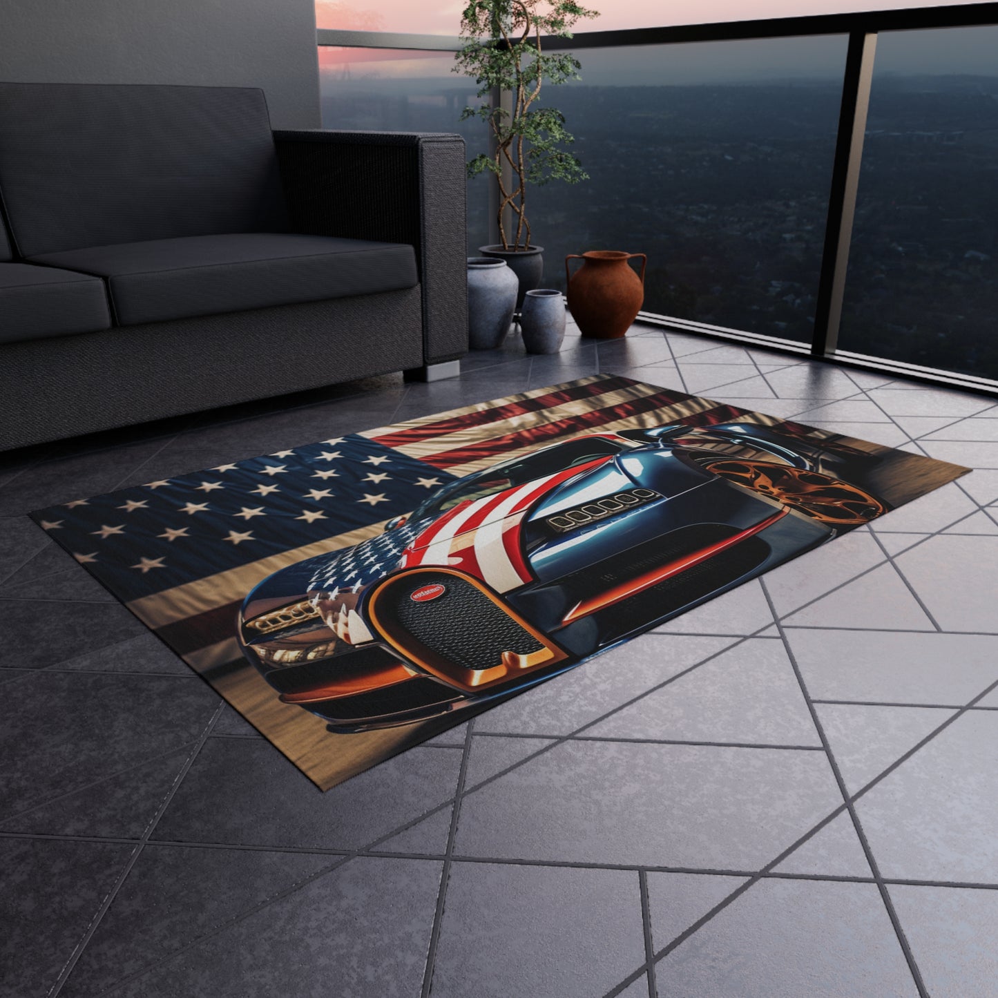 Outdoor Rug  Bugatti Flag American 4