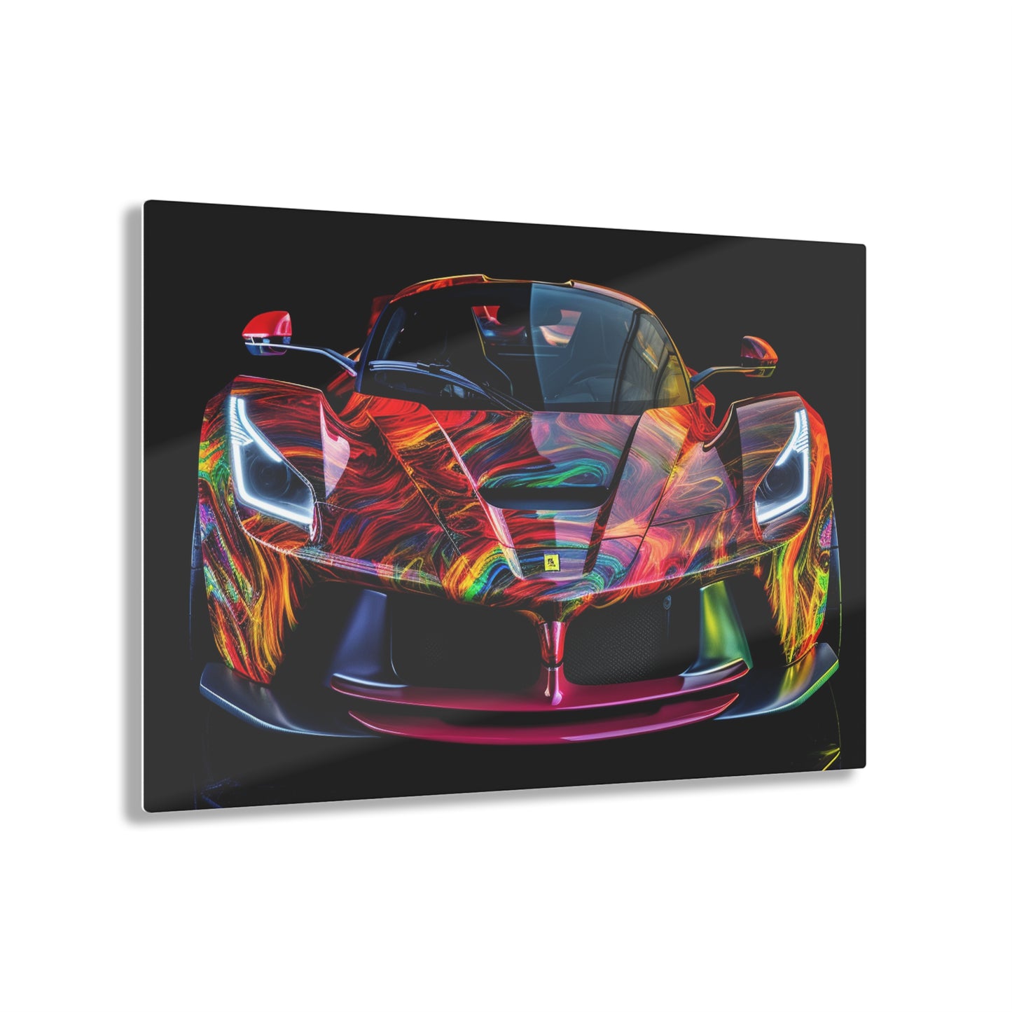 Acrylic Prints Ferrari Neon 3