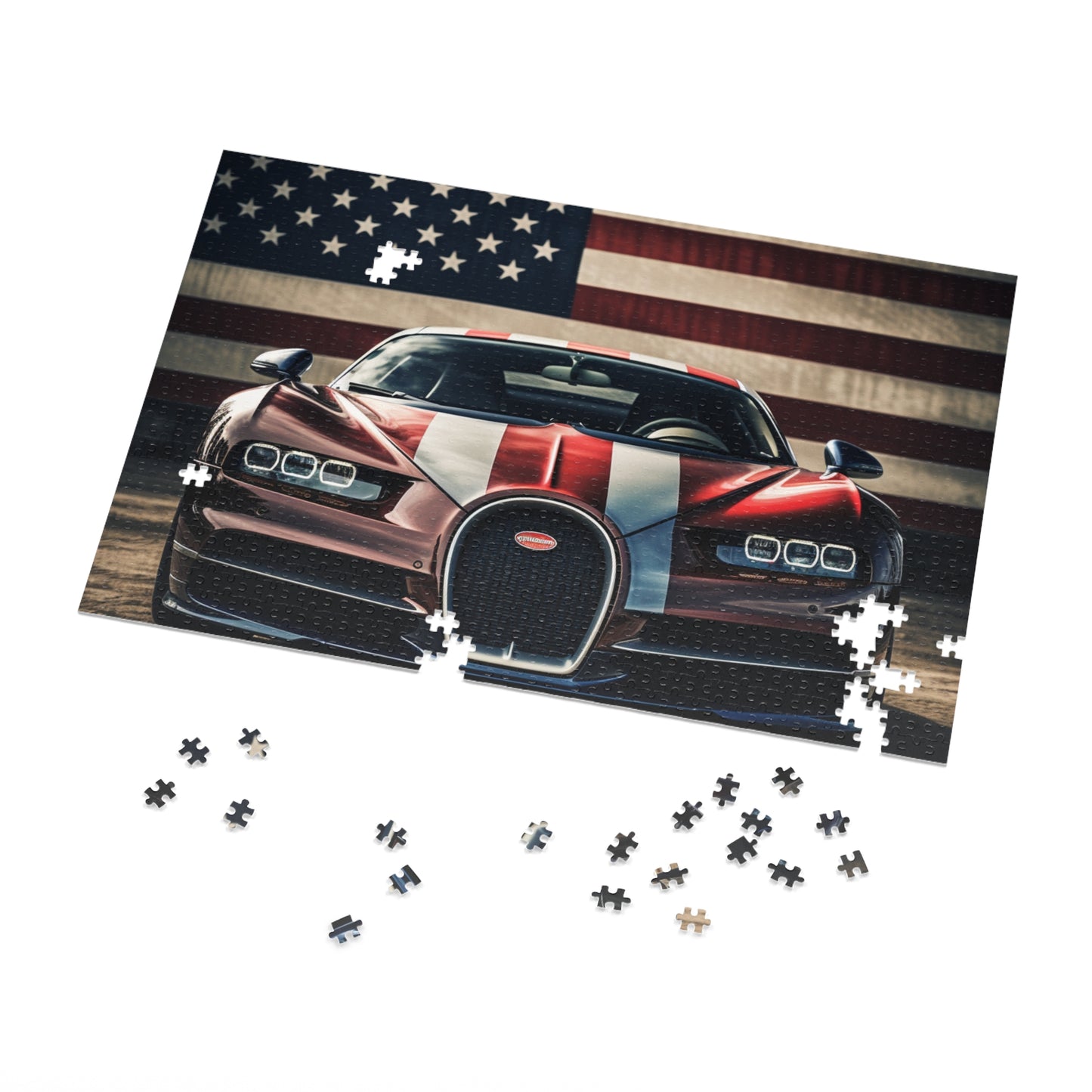 Jigsaw Puzzle (30, 110, 252, 500,1000-Piece) Bugatti Flag 1
