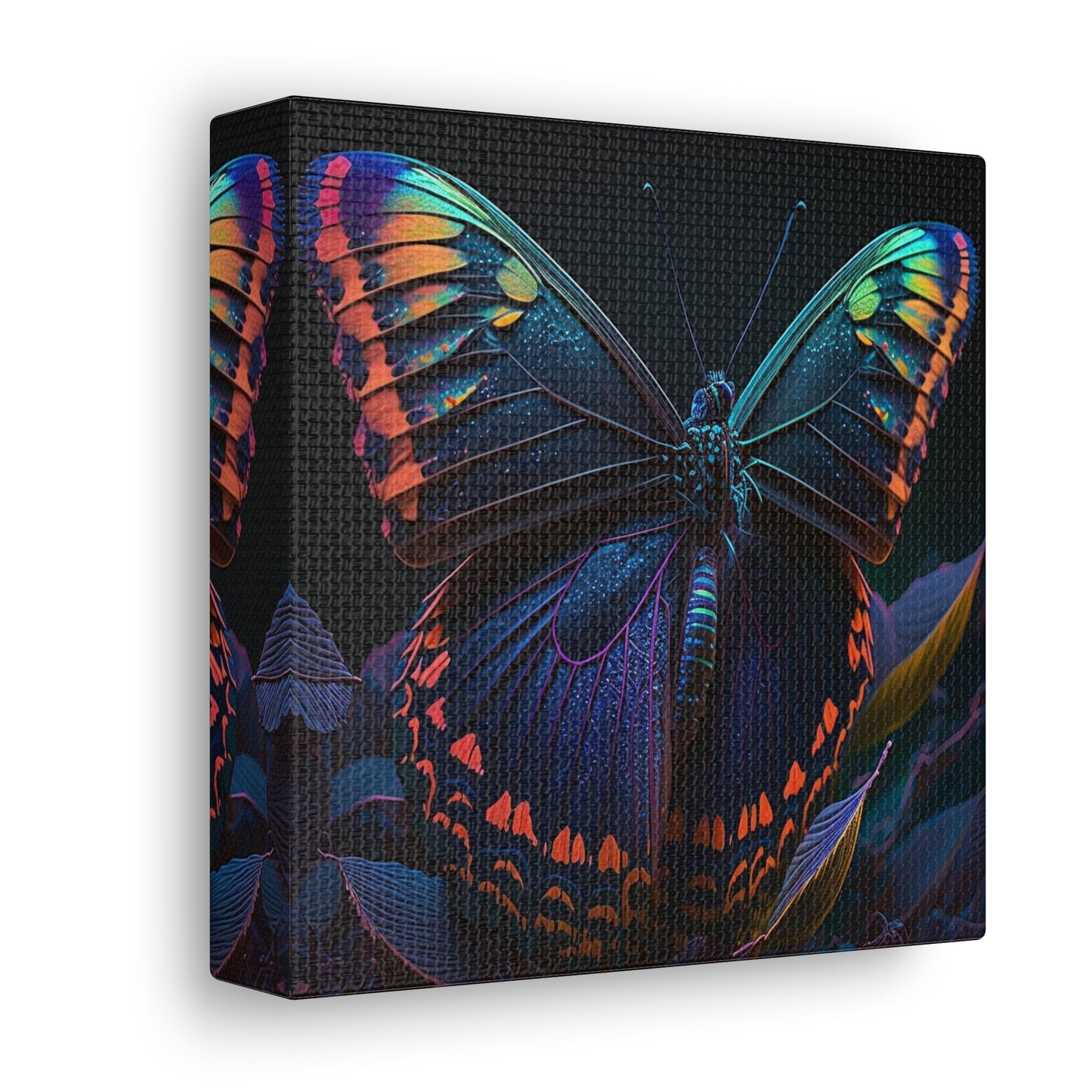 Canvas Gallery Wraps Hue Neon Butterfly 3