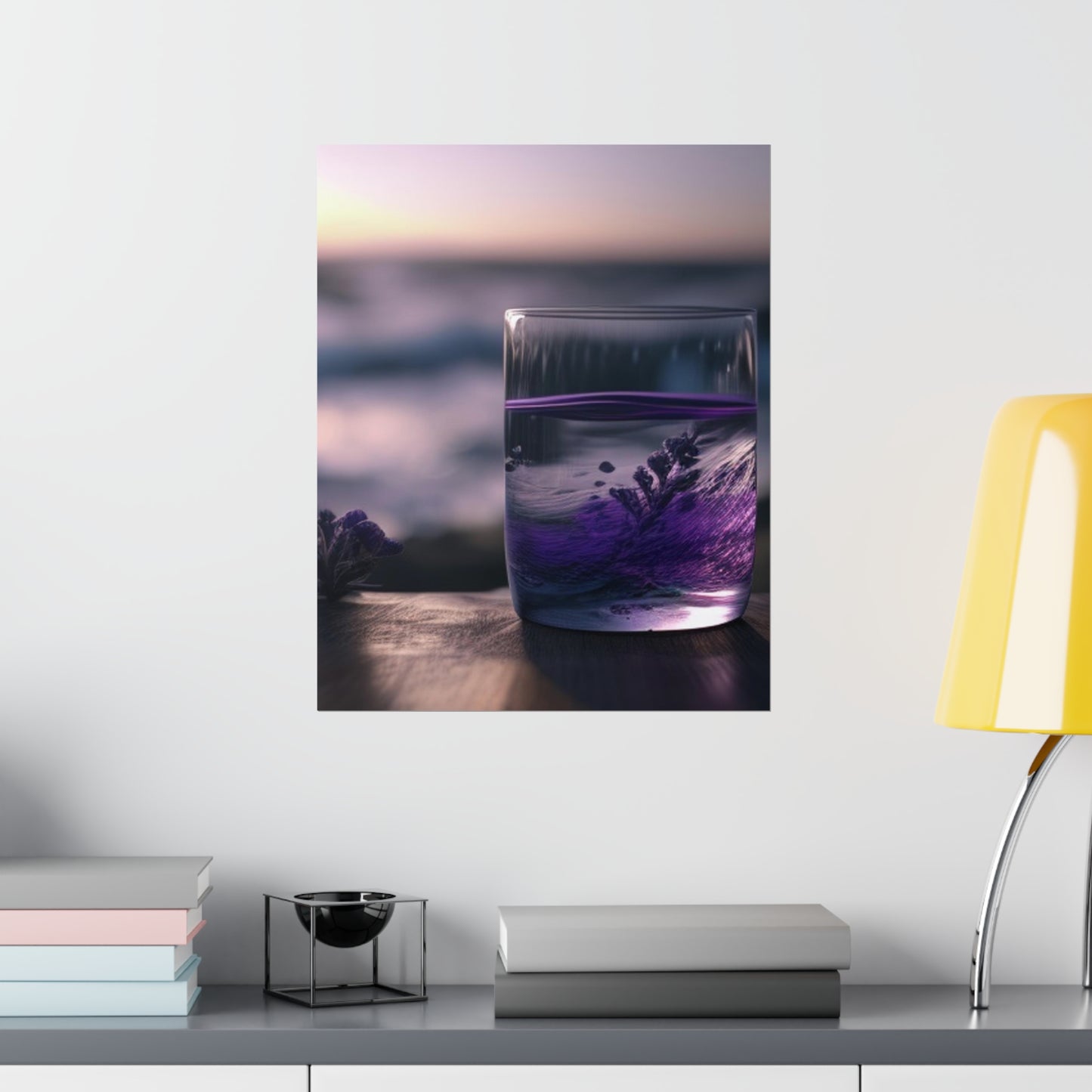 Premium Matte Vertical Posters Lavender in a vase 4