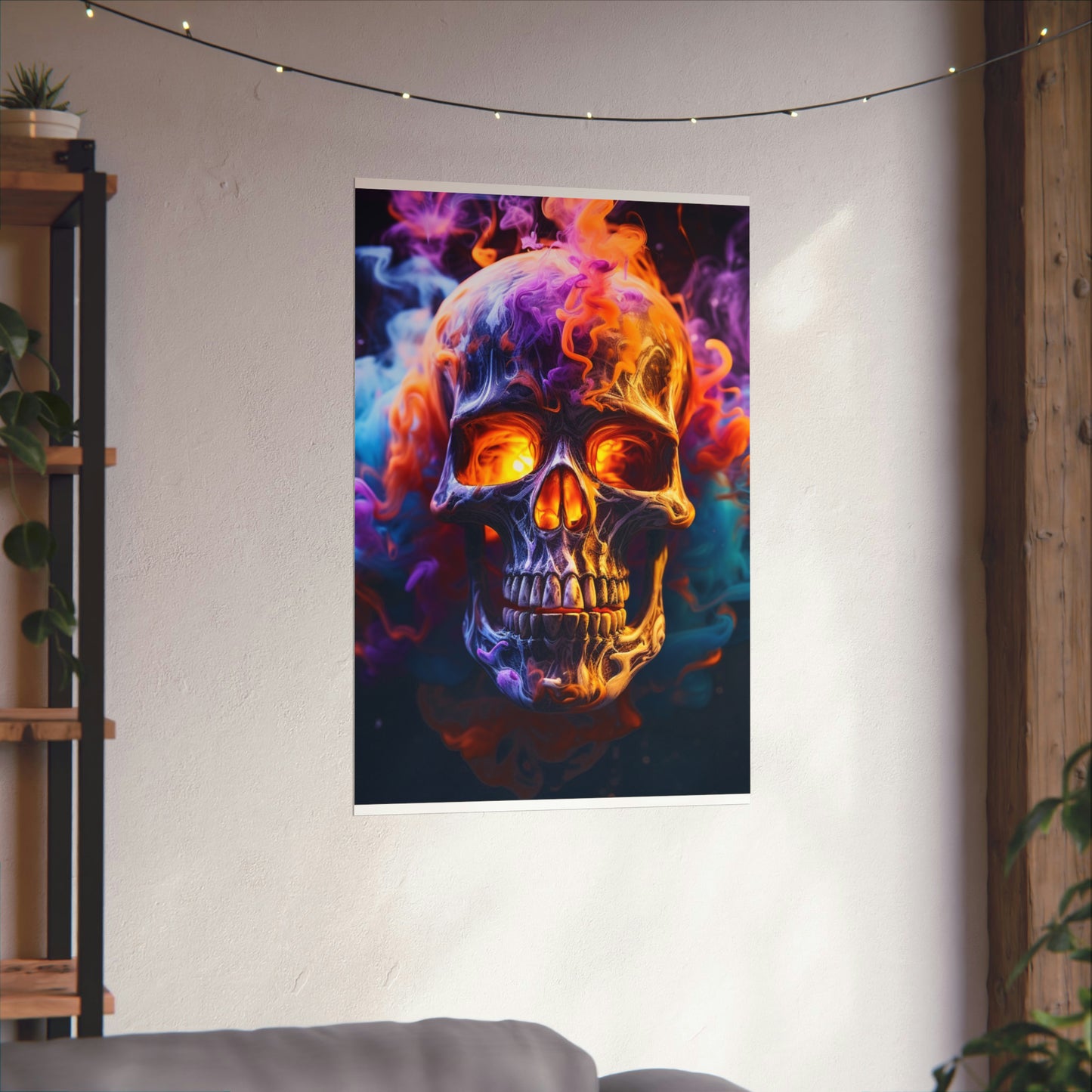 Premium Matte Vertical Posters Macro Skull 2