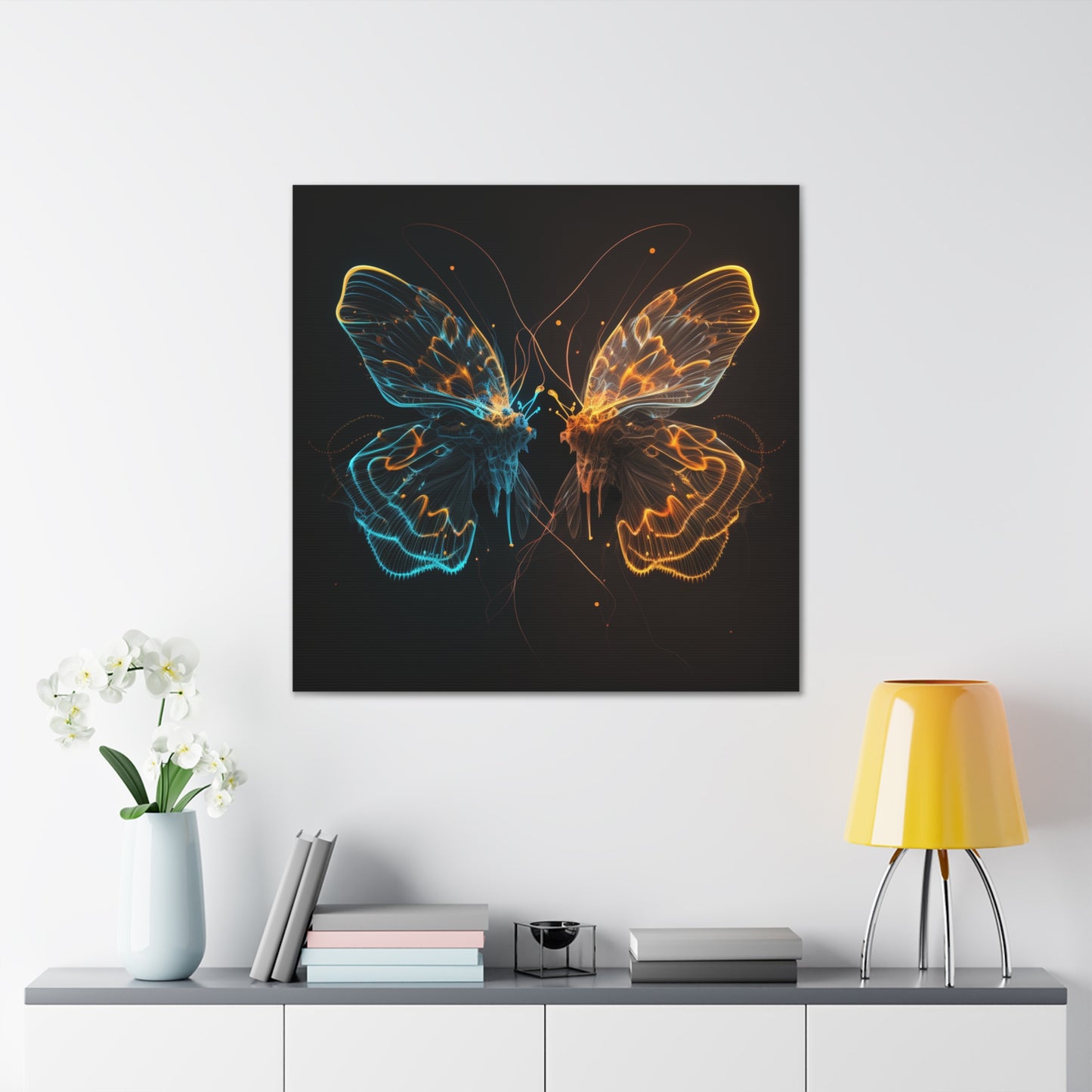 Canvas Gallery Wraps Neon Glo Butterfly 1