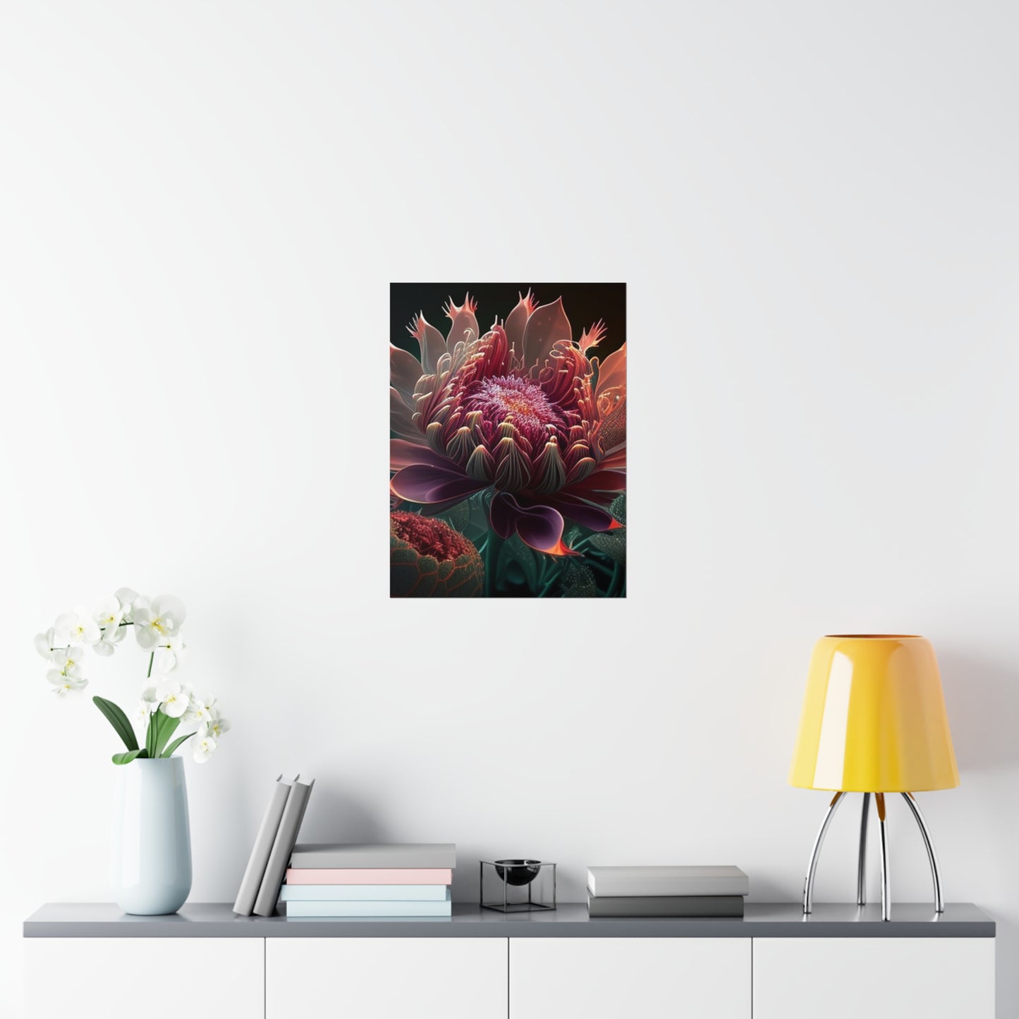 Premium Matte Vertical Posters Flower Arangment 1